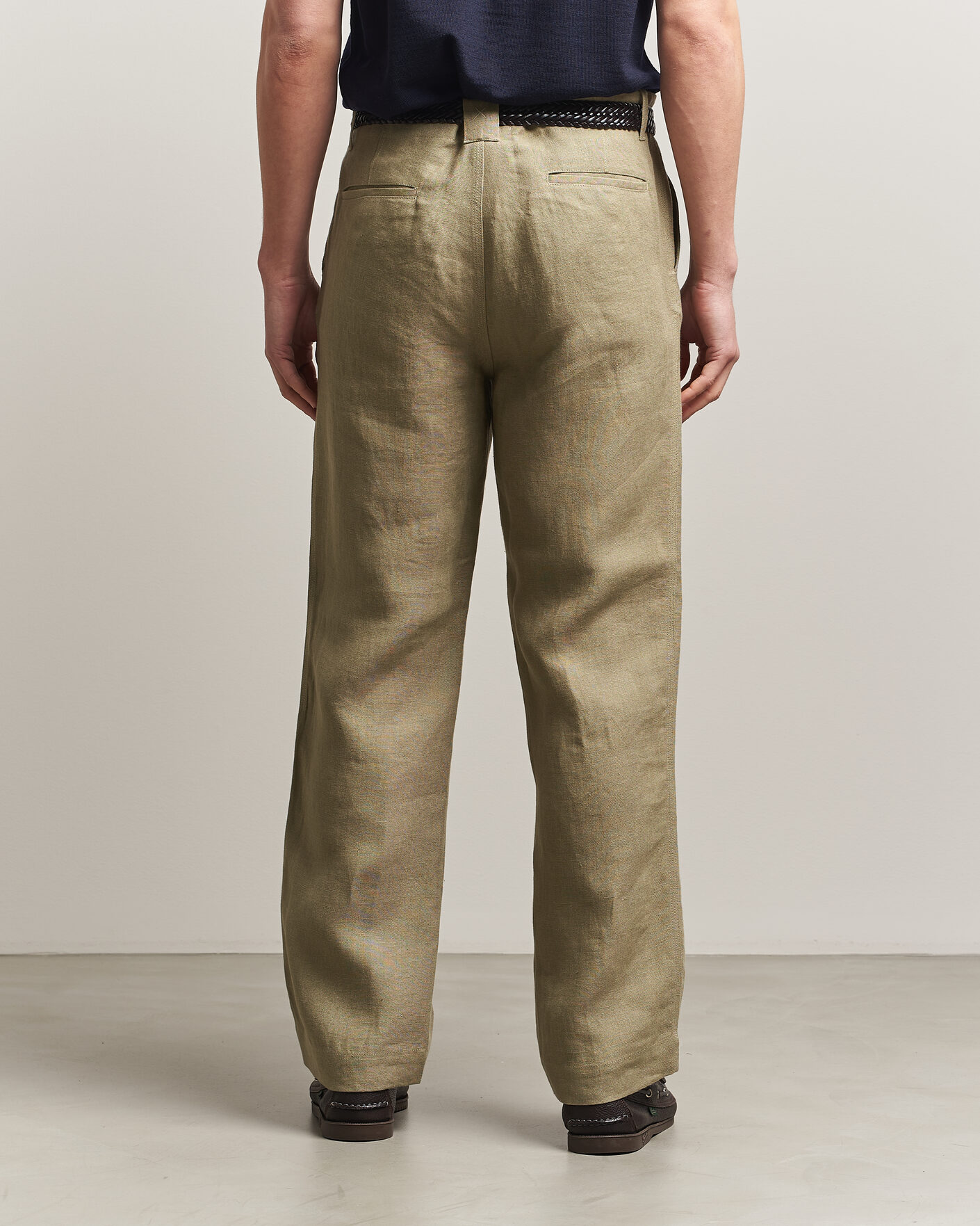 Men | Trousers | Peregrine | Windsor Linen Trousers Sage
