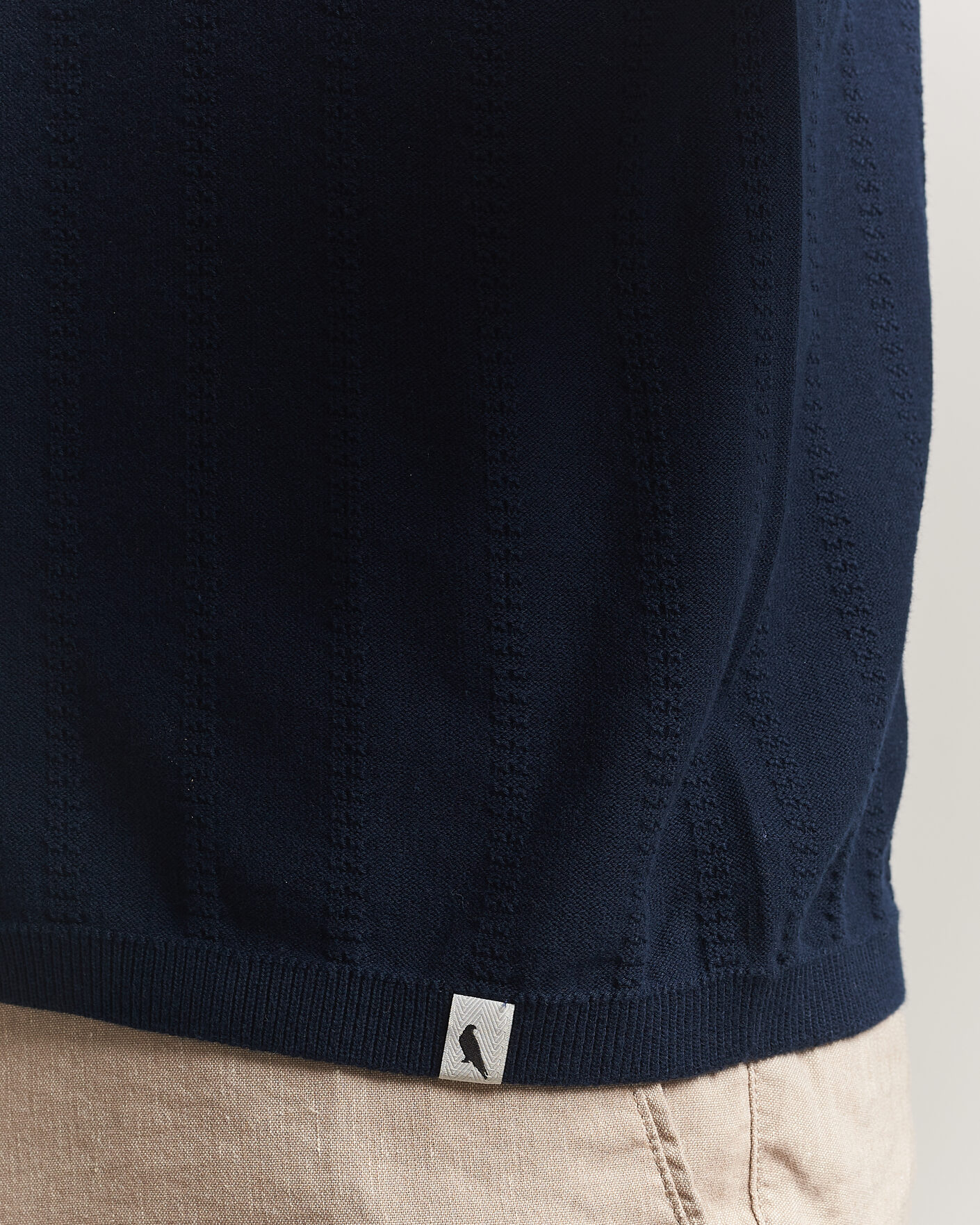 Men | Polo Shirts | Peregrine | Alma Cotton Structure Polo Navy