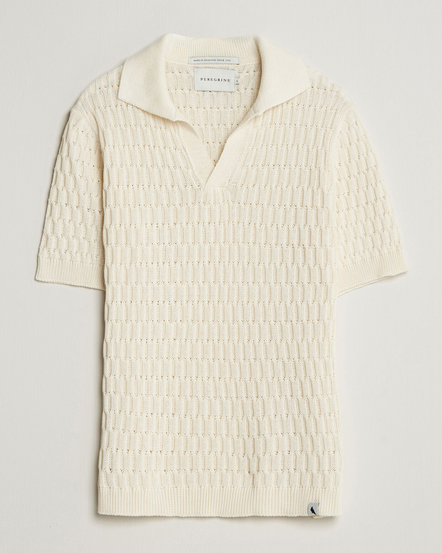 Men | Polo Shirts | Peregrine | Cove Knitted Cotton Polo Shirt White