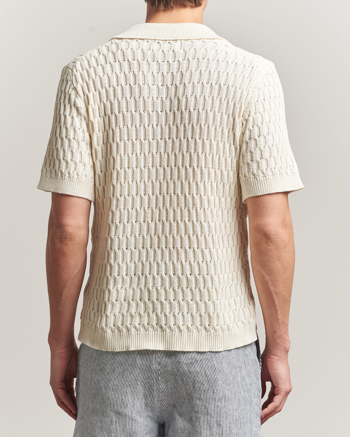 Men | Polo Shirts | Peregrine | Cove Knitted Cotton Polo Shirt White