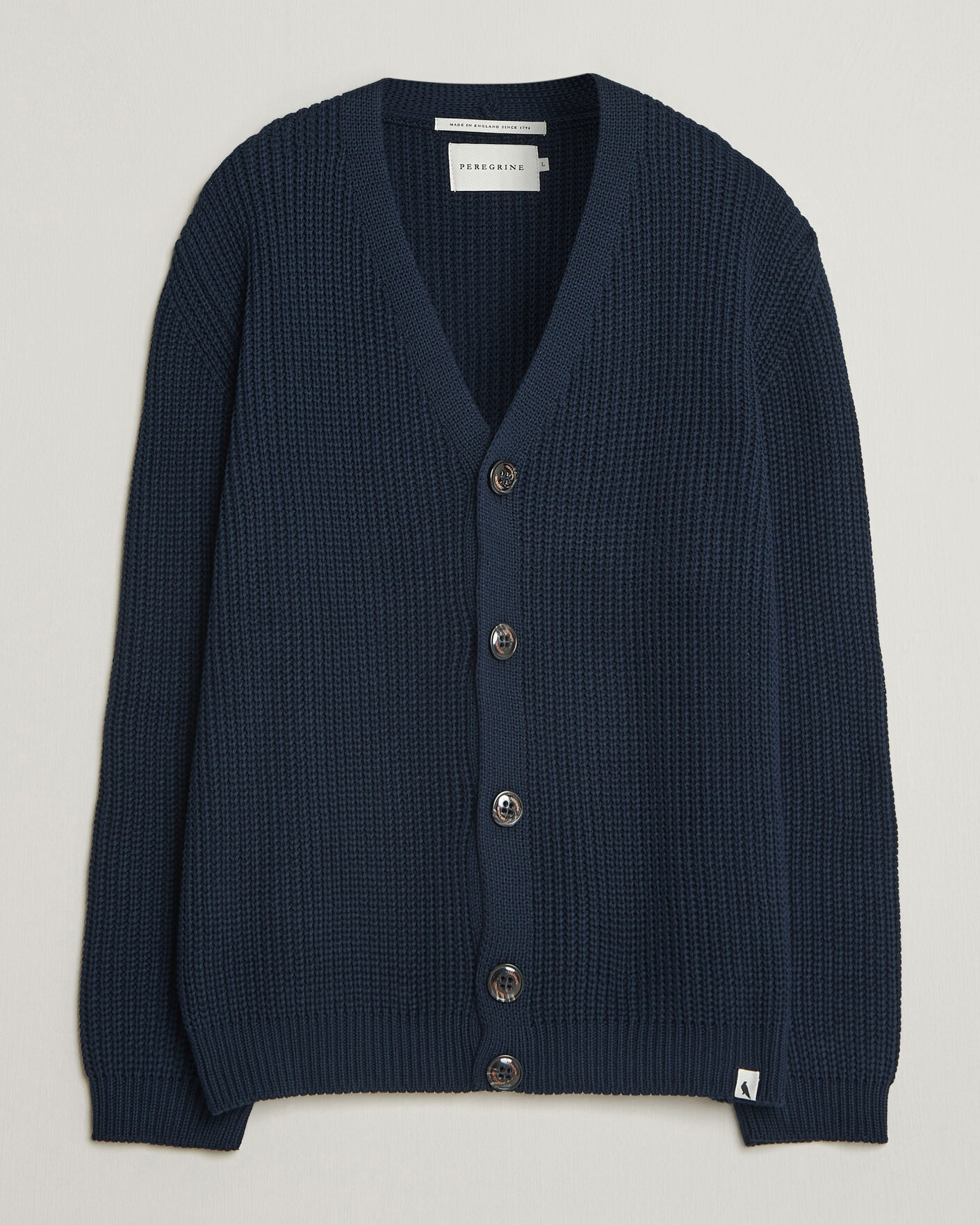 Peregrine River Cotton Cardigan Navy at CareOfCarl.com