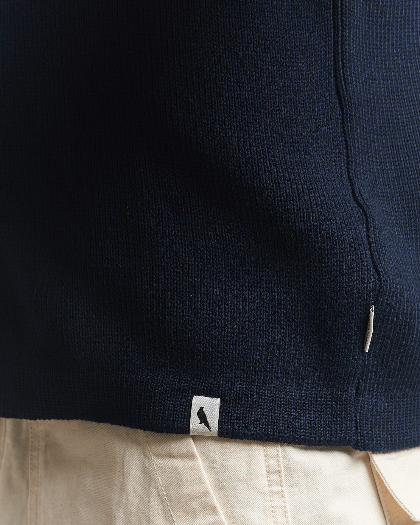 Men | Sweaters & Knitwear | Peregrine | River Knitted Cotton Schacket Navy