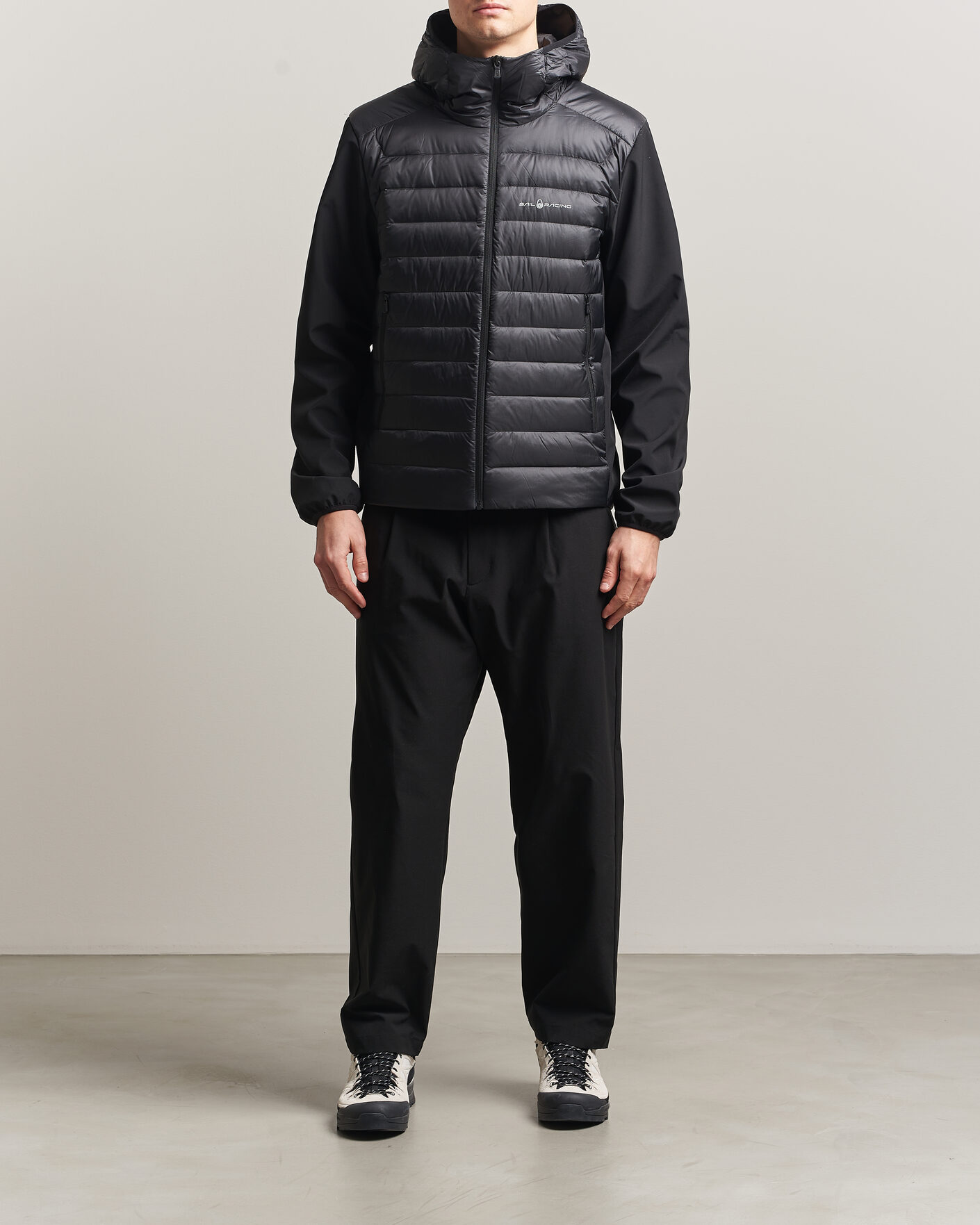 Men | Coats & Jackets | Sail Racing | Spray Hooded Hybrid Jacket Carbon