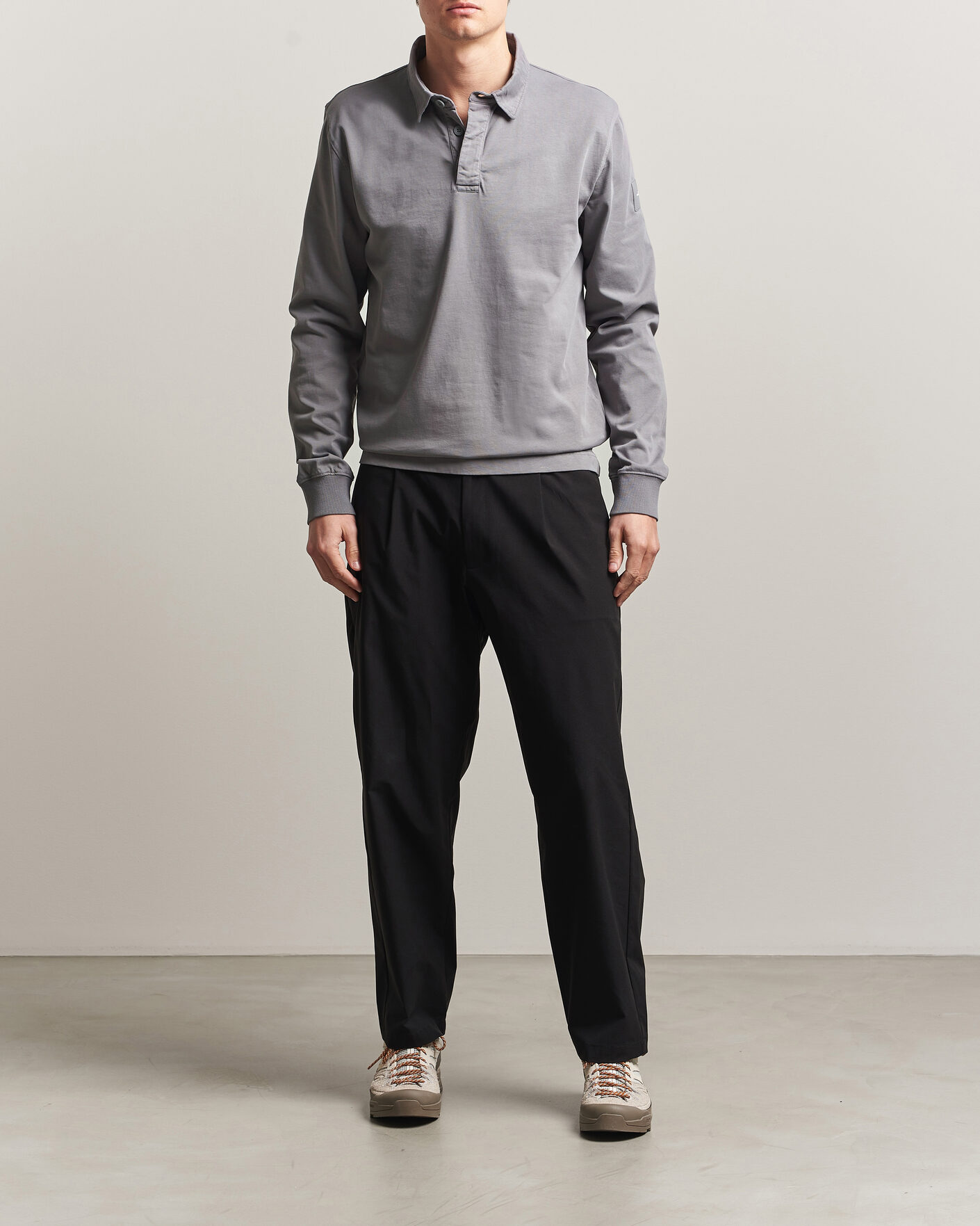 Men | Sweaters & Knitwear | Sail Racing | Wind Pigment Dyed Rugger Frost Grey