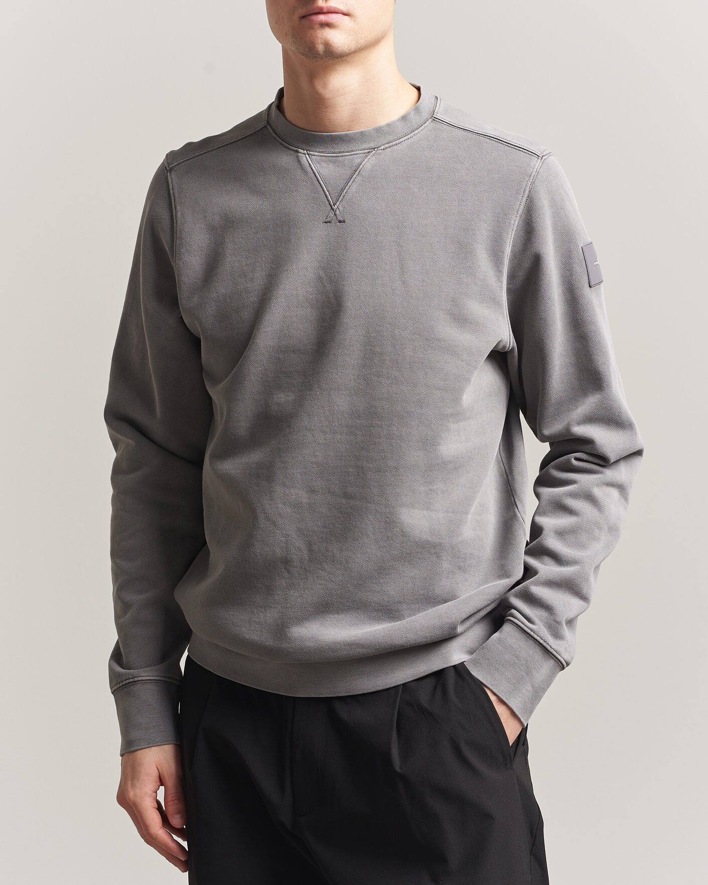 Men | Sweaters & Knitwear | Sail Racing | Wind Pigment Dyed Sweatshirt Frost Grey