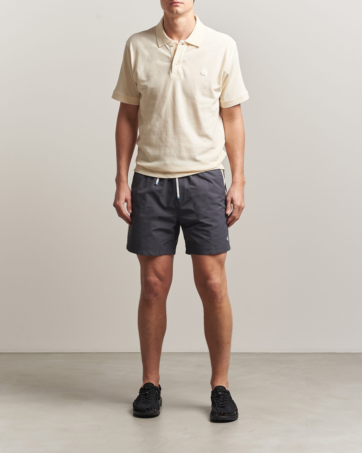 Men | Polo Shirts | Sail Racing | Tornado Cotton/Linen Pique Polo Off White