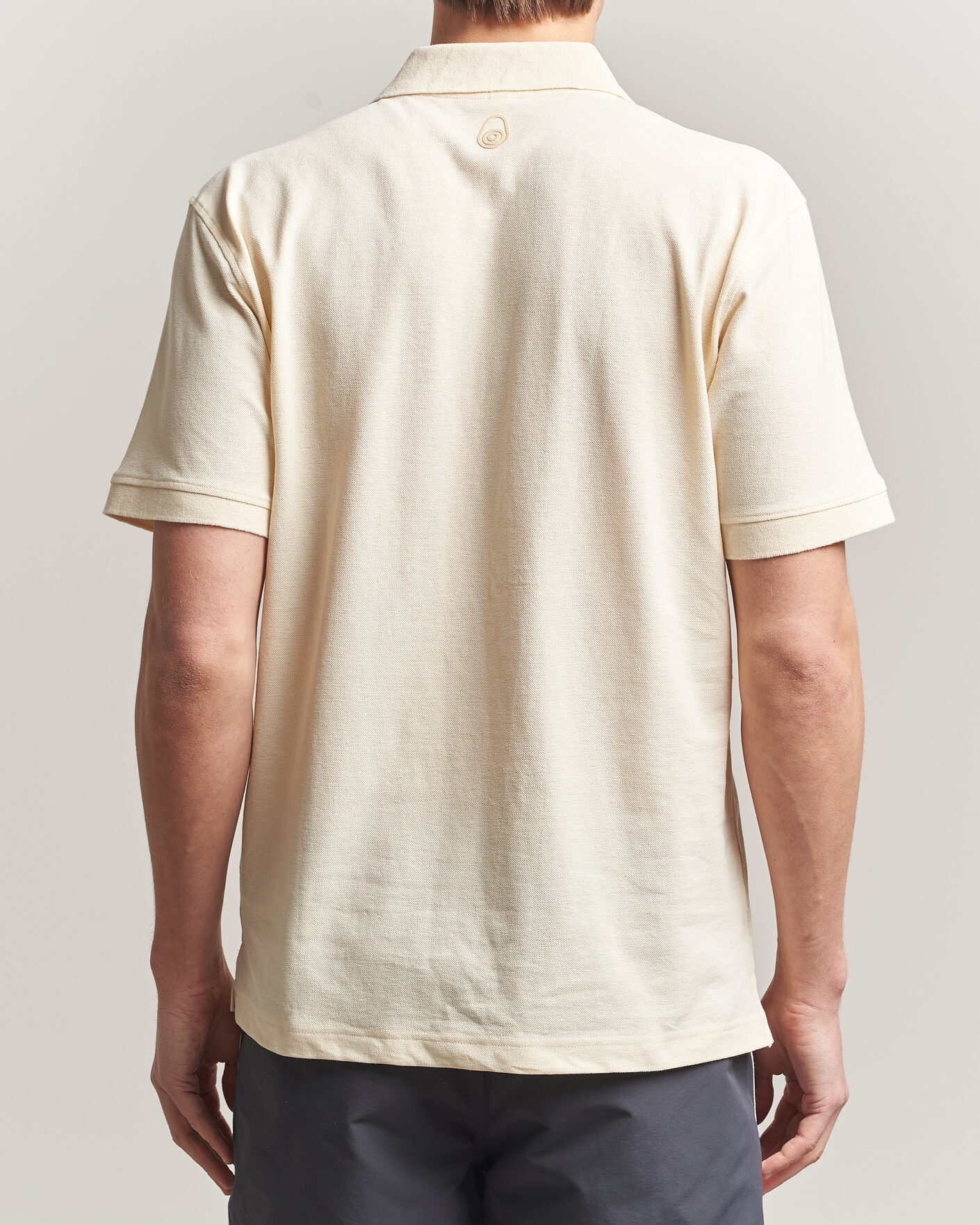 Men | Polo Shirts | Sail Racing | Tornado Cotton/Linen Pique Polo Off White