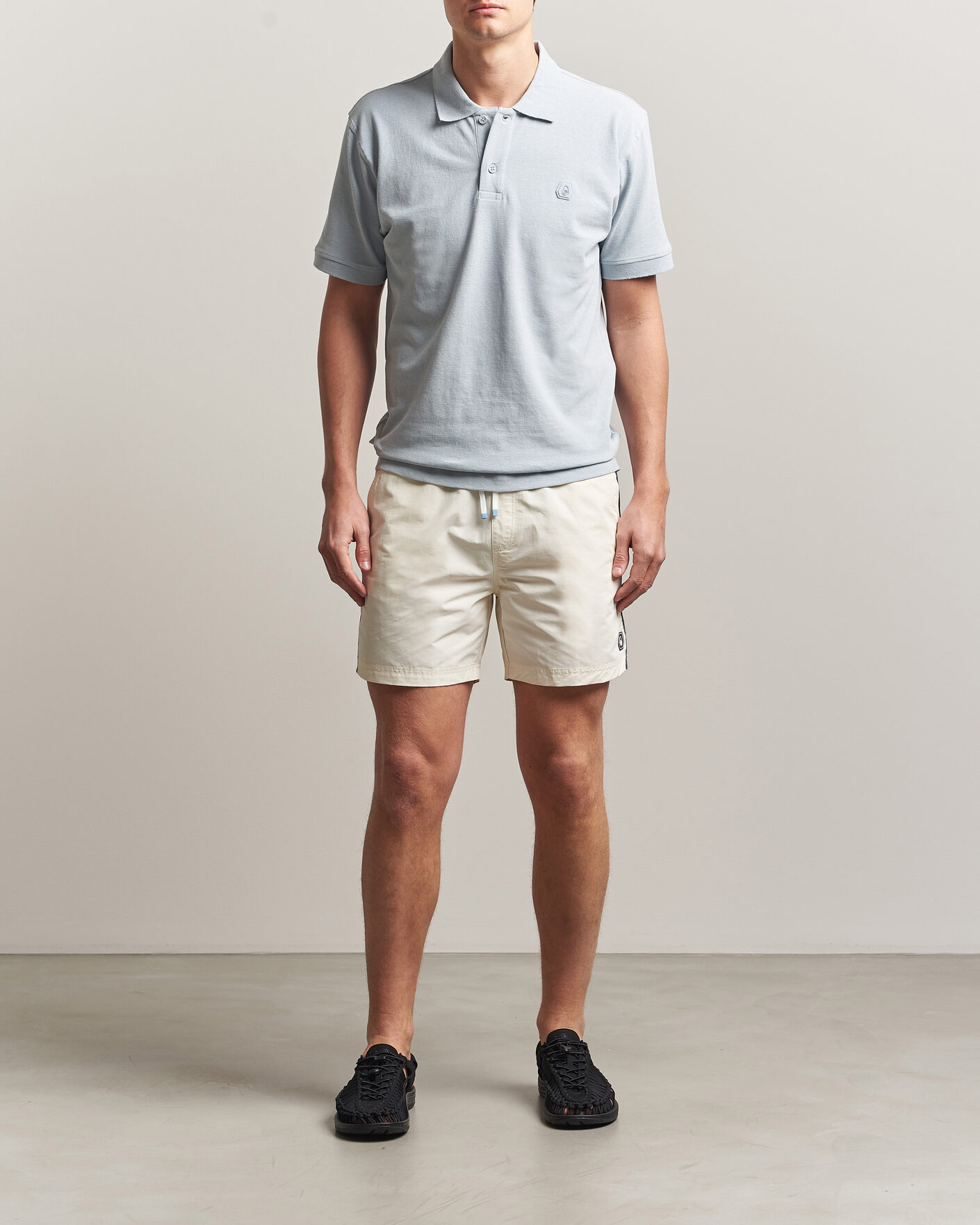 Men | Polo Shirts | Sail Racing | Tornado Cotton/Linen Pique Polo Ice Melt