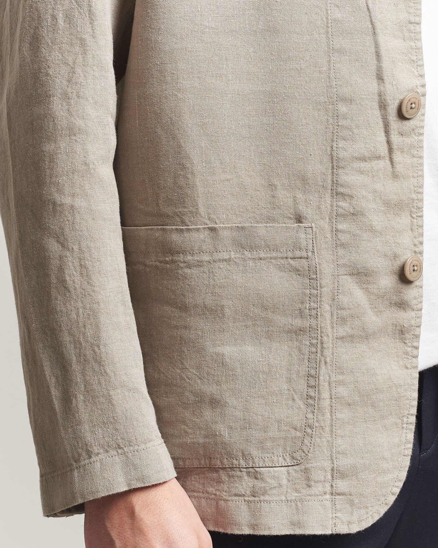 Men | Blazers | KnowledgeCotton Apparel | Linen Blazer Twill