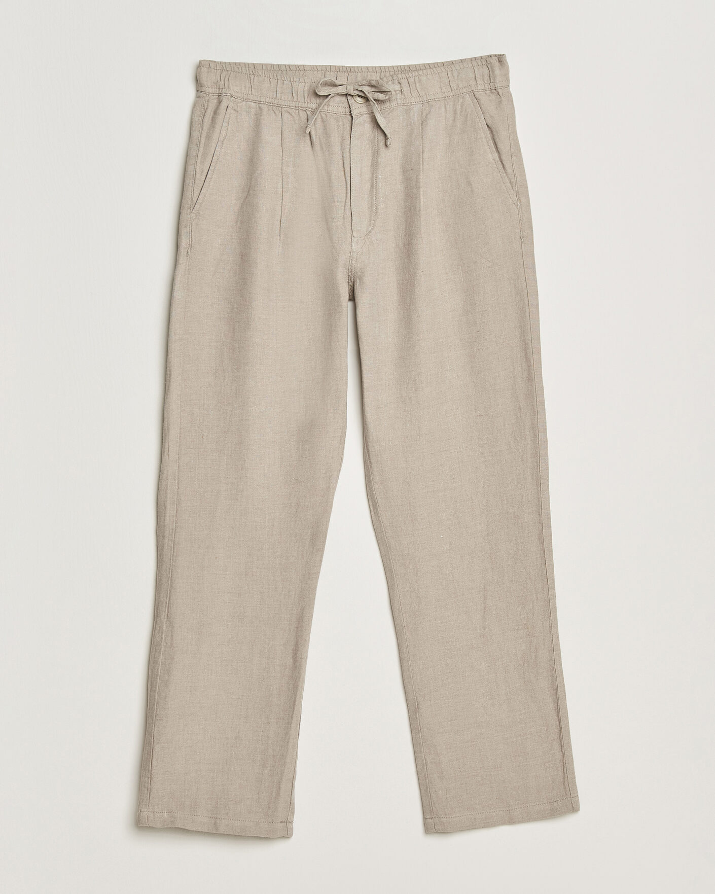 Men | Trousers | KnowledgeCotton Apparel | Loose Linen Pants Twill