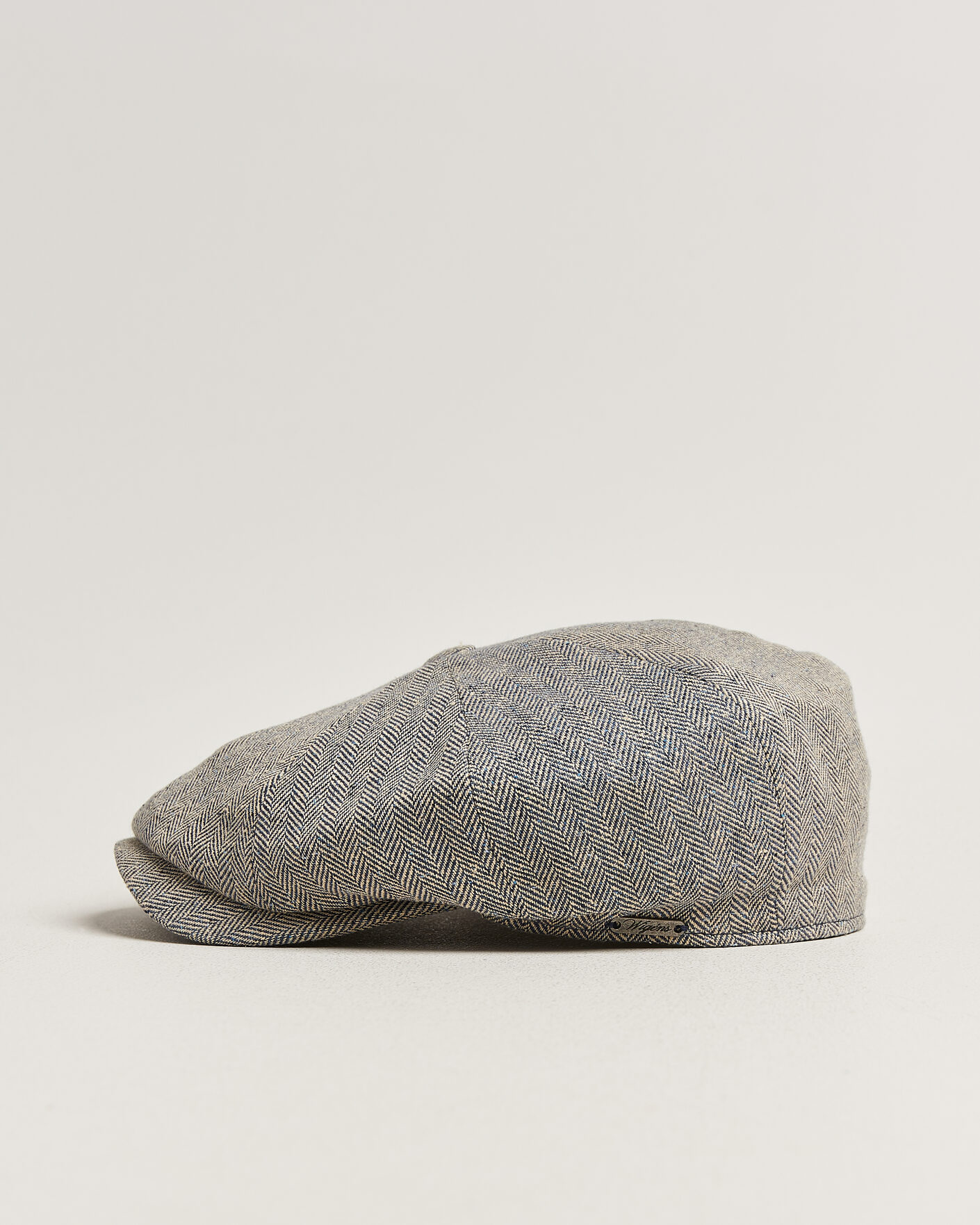 Men | Hats & Caps | Wigéns | Newsboy Retro Herringbone Cap Blue