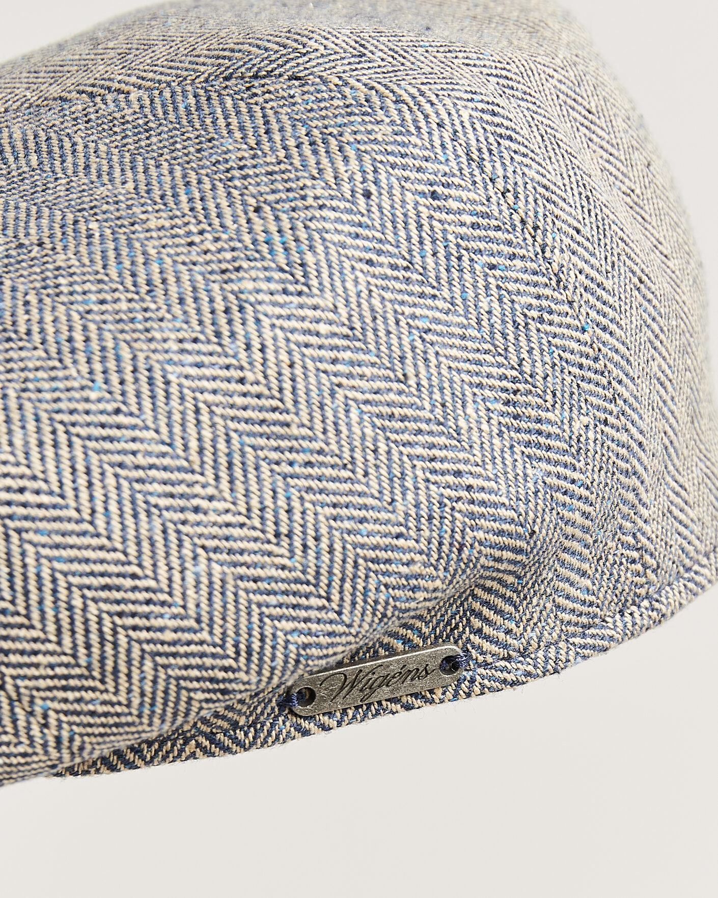 Men | Hats & Caps | Wigéns | Newsboy Retro Herringbone Cap Blue