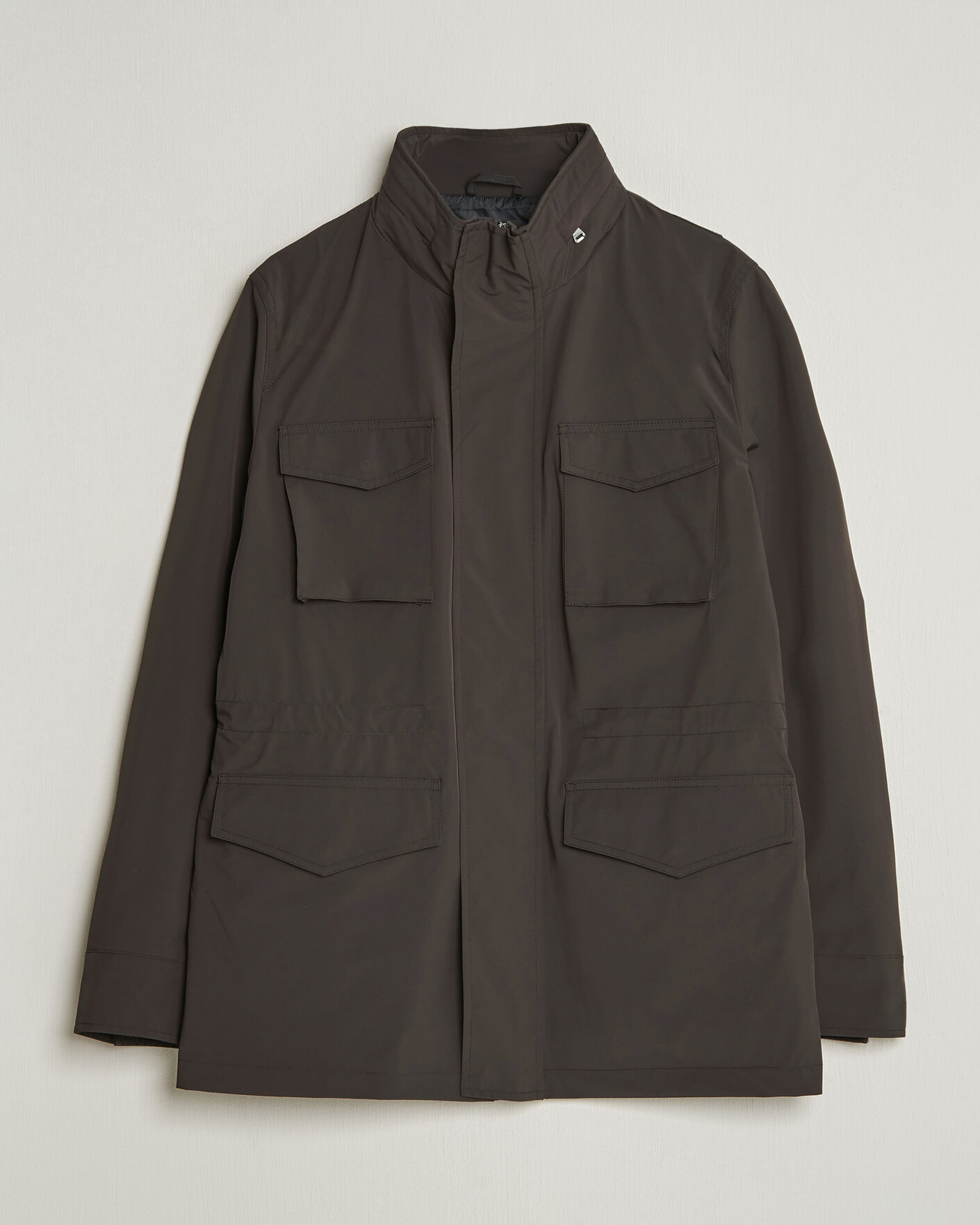 Men | Coats & Jackets | Oscar Jacobson | M65 Nylon Field Jacket Brown