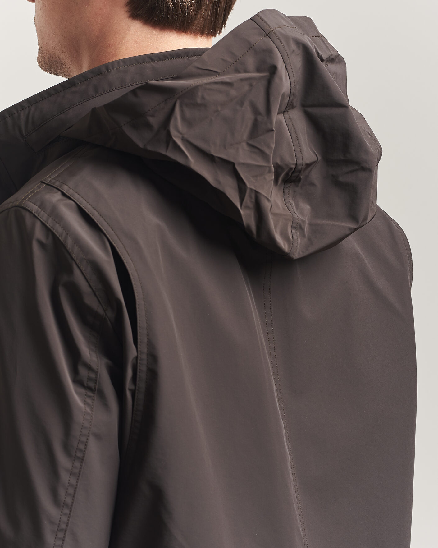Men | Coats & Jackets | Oscar Jacobson | M65 Nylon Field Jacket Brown