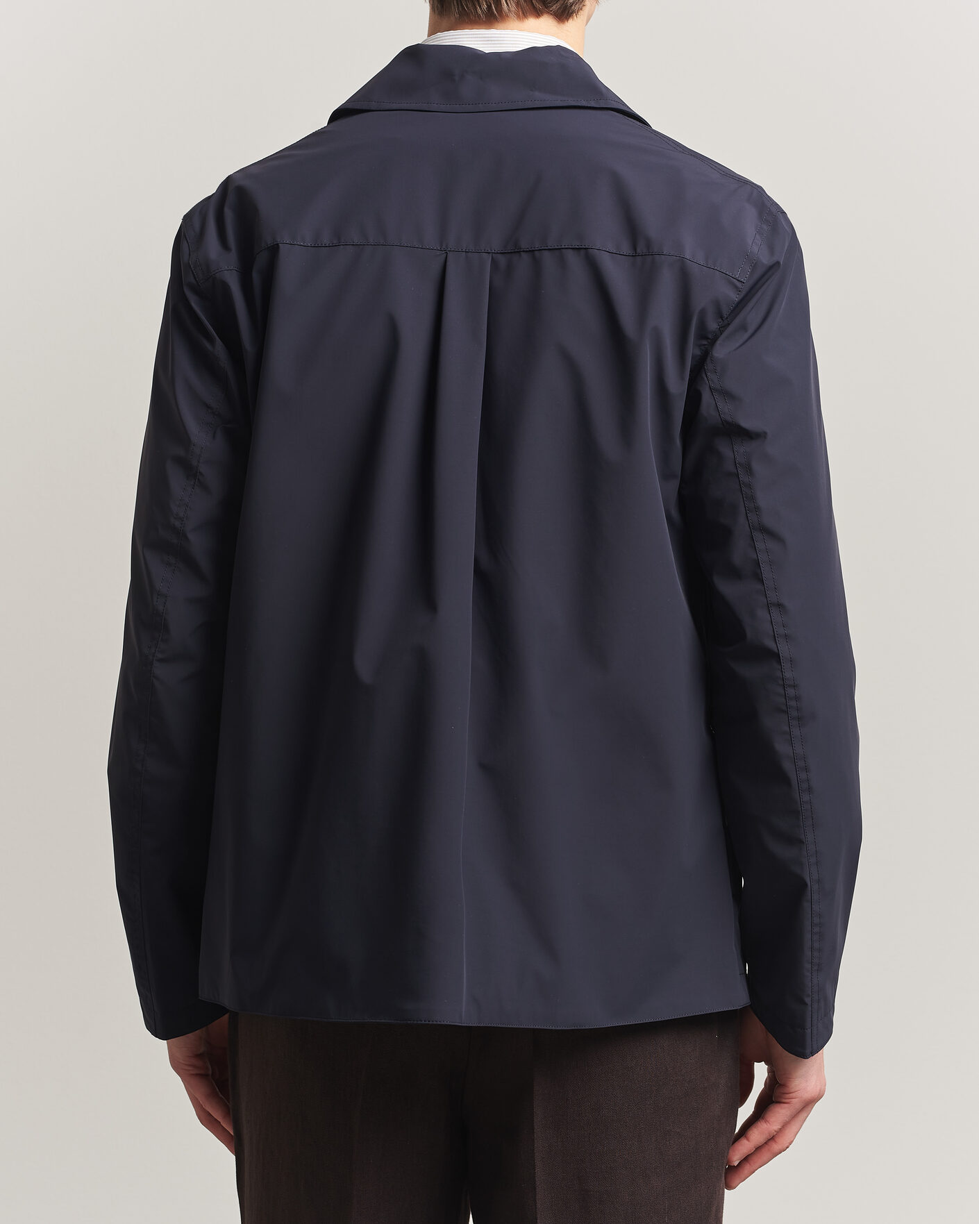 Men | Coats & Jackets | Oscar Jacobson | Light Zipped Shirt Jacket Navy