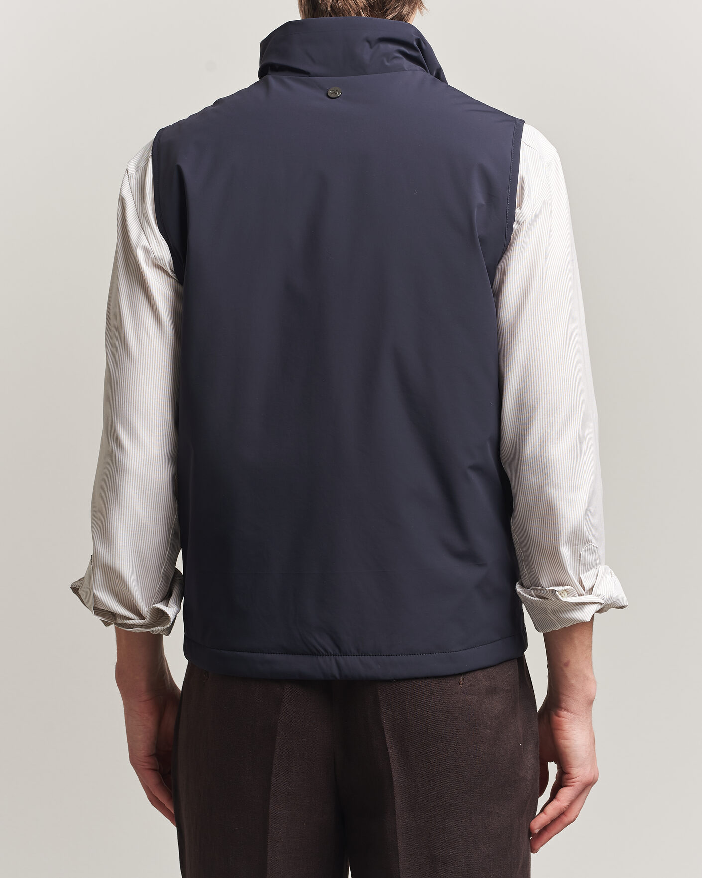 Men | Gilets | Oscar Jacobson | Light Zipped Waistcoat Navy