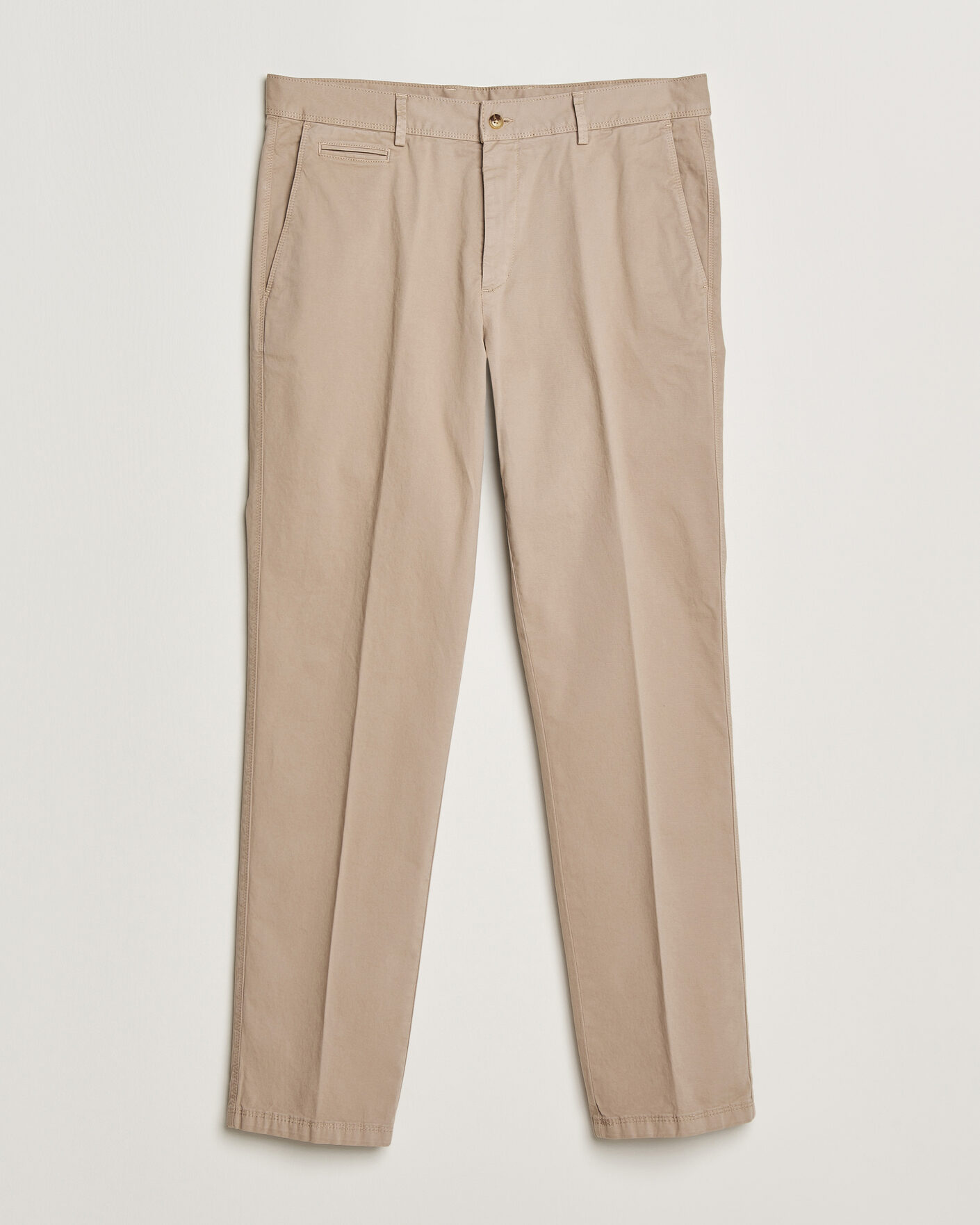 Men | Trousers | Oscar Jacobson | Danik Cotton Trousers Beige