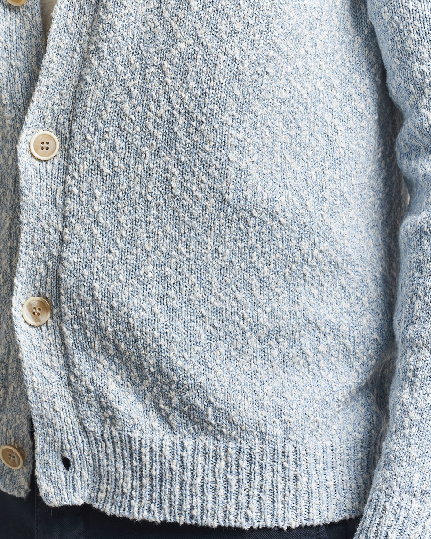 Men | Sweaters & Knitwear | Zanone | Mouline Cardigan Sky Blue