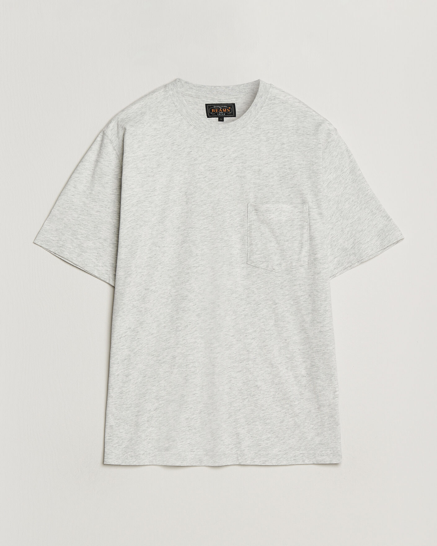 Men | T-Shirts | BEAMS PLUS | Pocket Tee Ash Grey