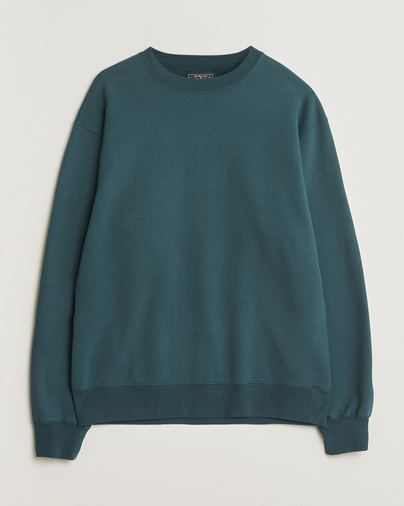 BEAMS PLUS Crew Sweat Dark Green at CareOfCarl.com