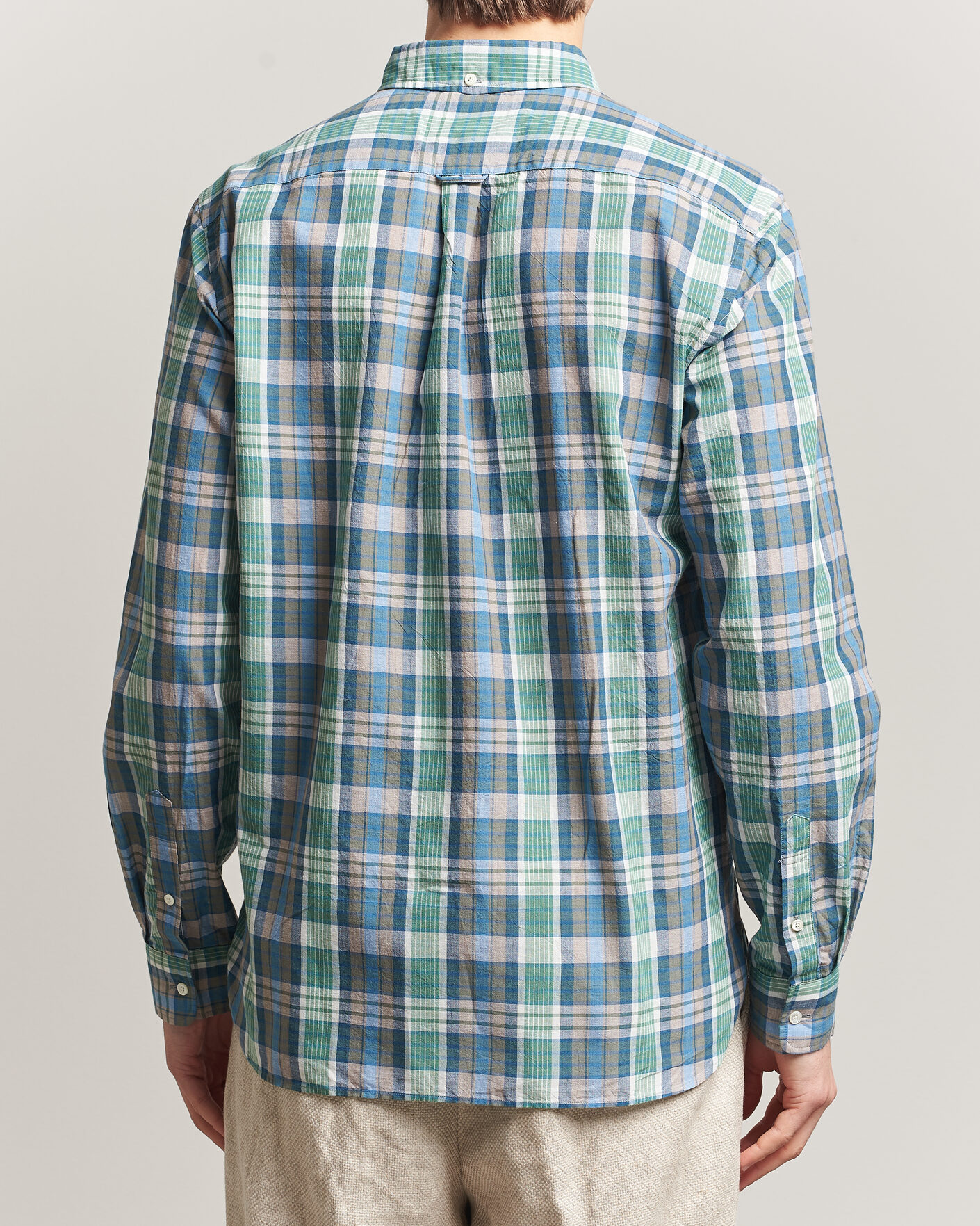 Men | Shirts | BEAMS PLUS | Madras Button Down Shirt Blue