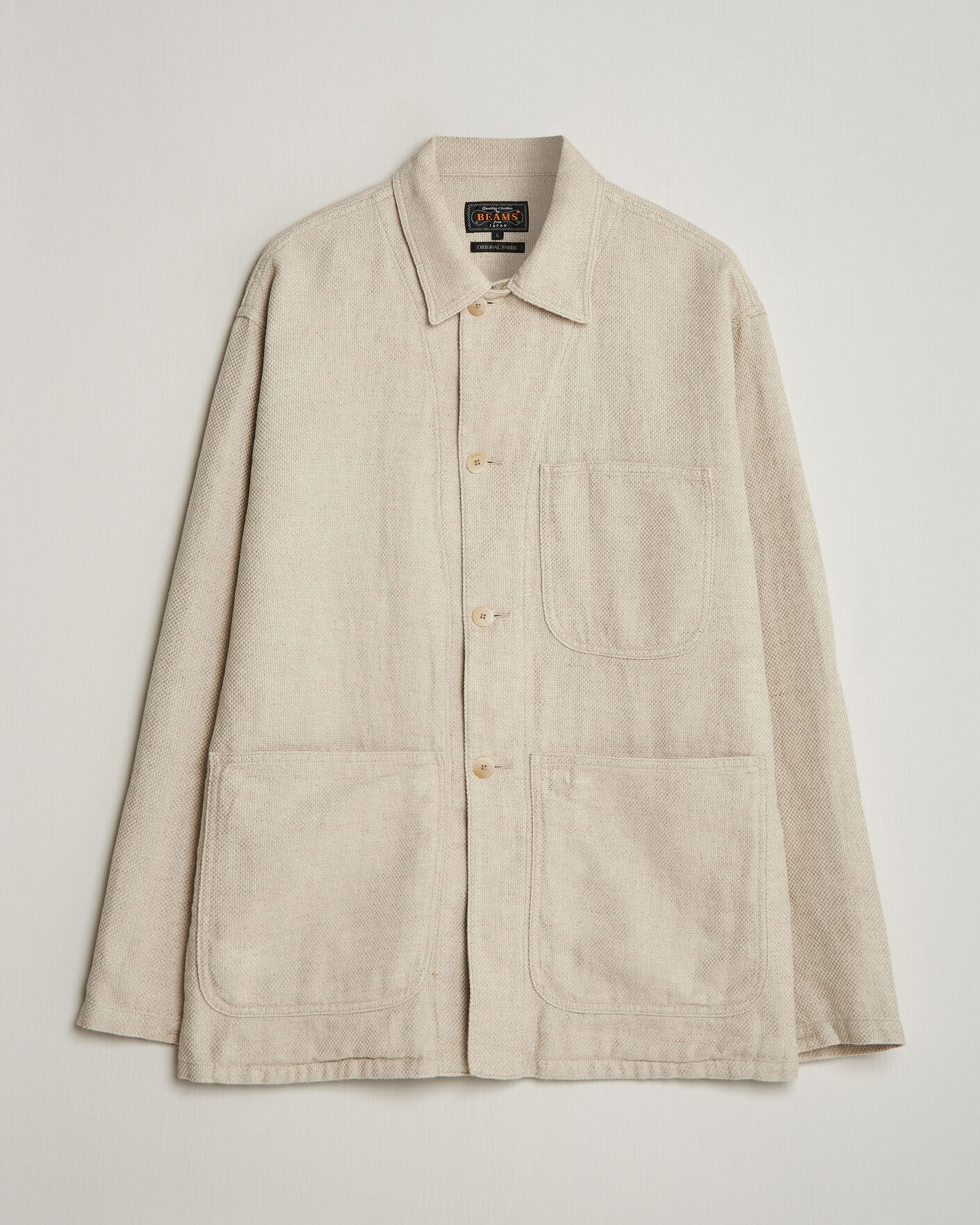BEAMS PLUS MIL Chore Jacket Off White at CareOfCarl.com
