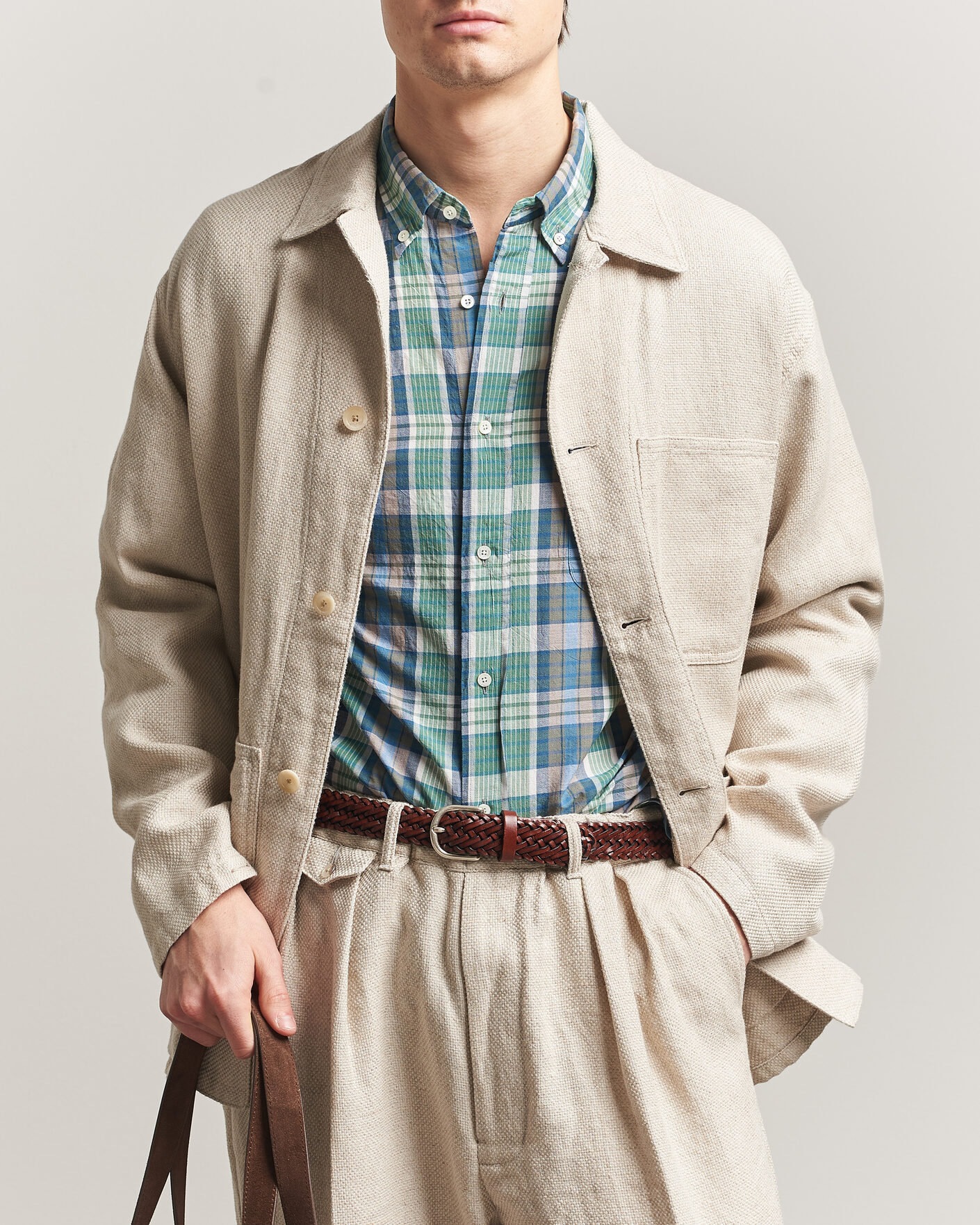 BEAMS PLUS MIL Chore Jacket Off White at CareOfCarl.com