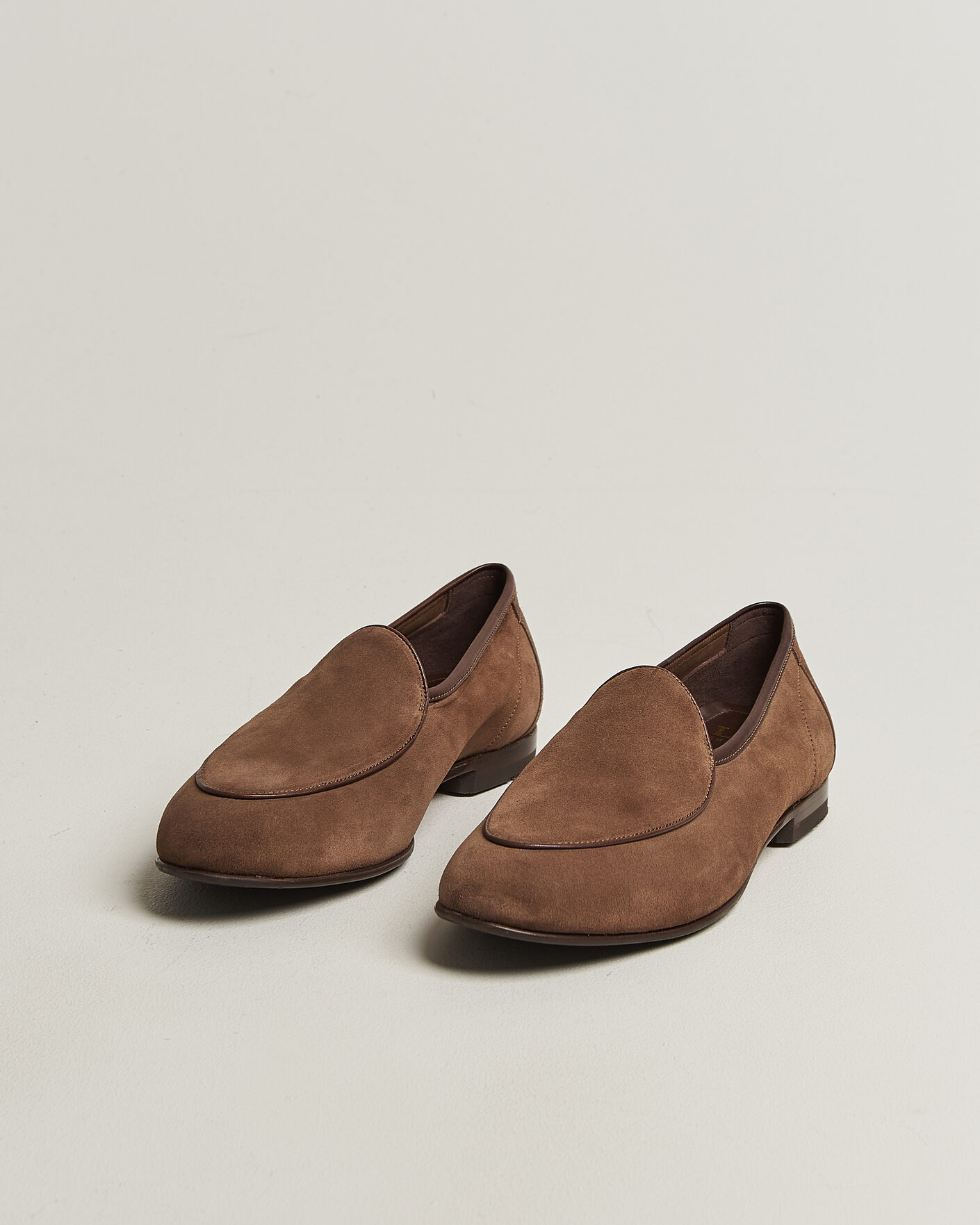 Men | Loafers | Loake 1880 | Belgrave Suede Belgian Loafer Flint