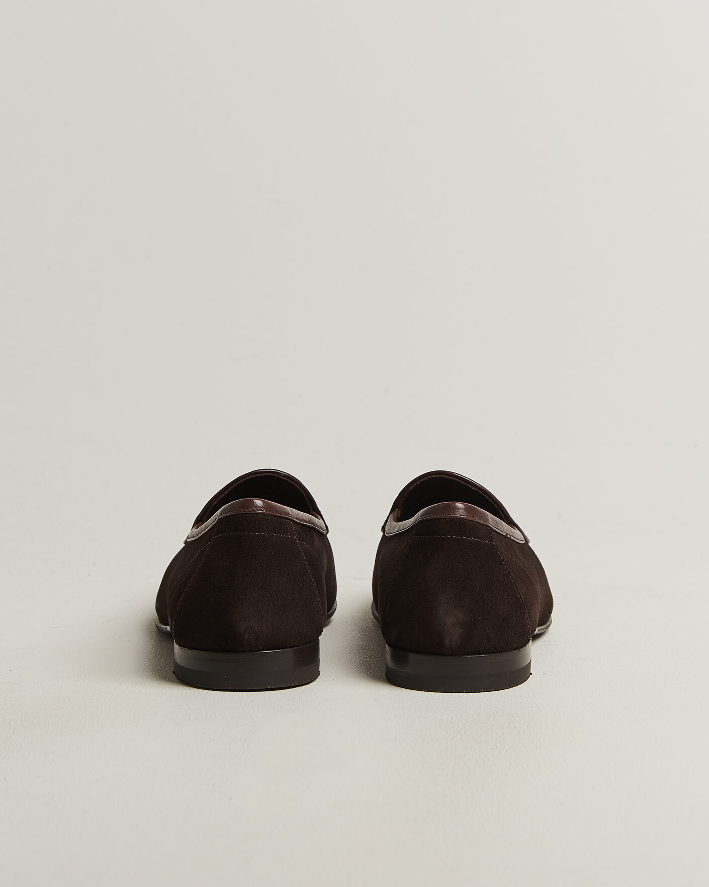 Men | Loafers | Loake 1880 | Belgrave Suede Belgian Loafer Dark Brown