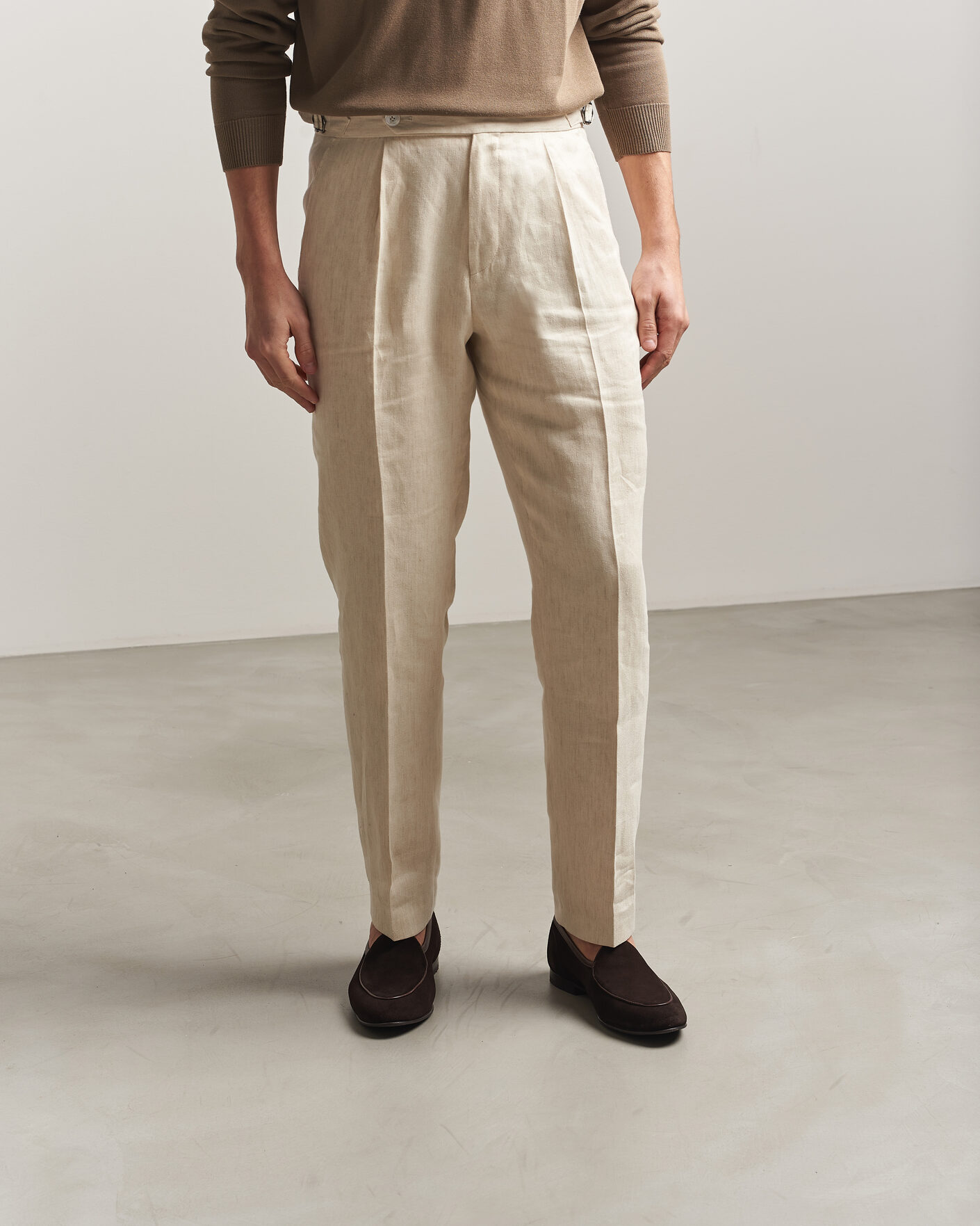 Men | Loafers | Loake 1880 | Belgrave Suede Belgian Loafer Dark Brown