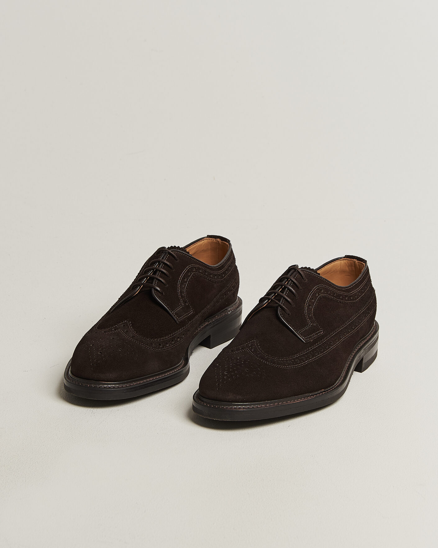 Men | Derby Shoes | Loake 1880 | Sovereign Longwing Suede Derby Dark Brown