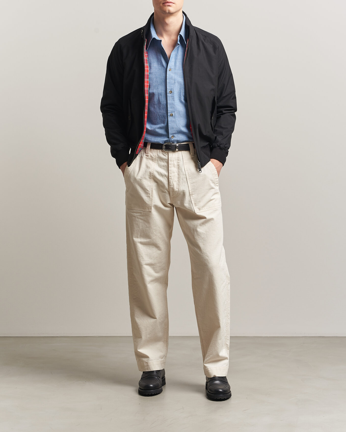 Men | Coats & Jackets | Baracuta | G9 Original Harrington Jacket Black