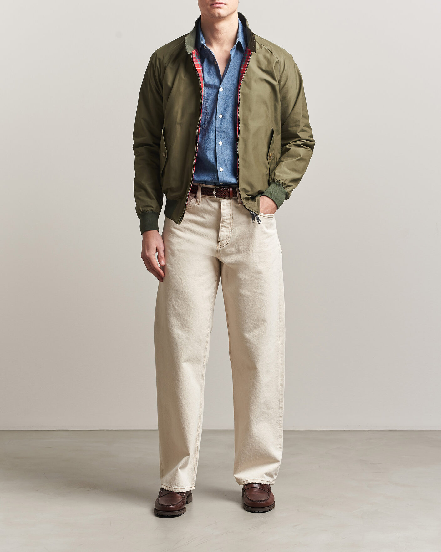 Men | Coats & Jackets | Baracuta | G9 Original Harrington Jacket Army