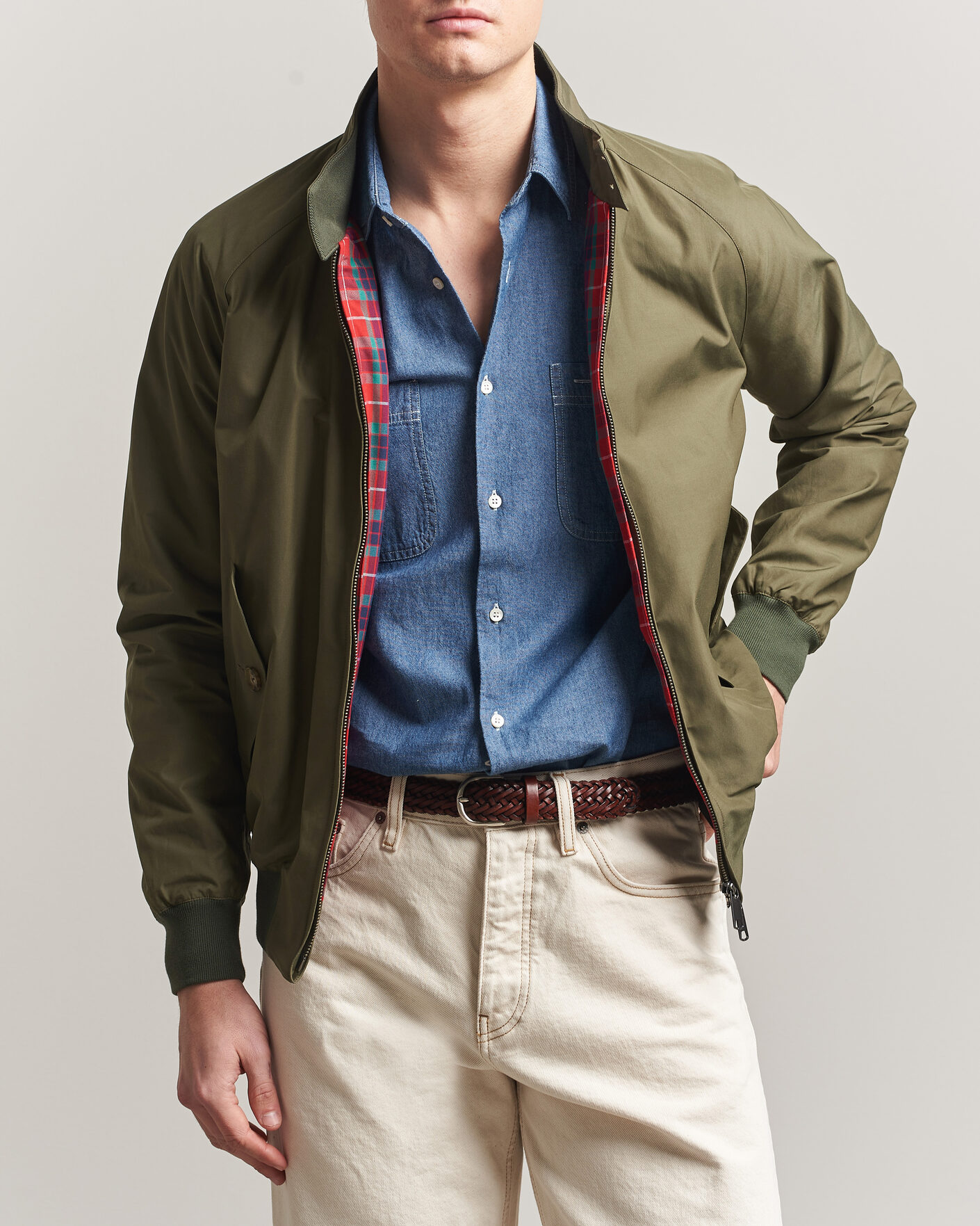 Baracuta G9 Original Harrington Jacket Army at CareOfCarl.com