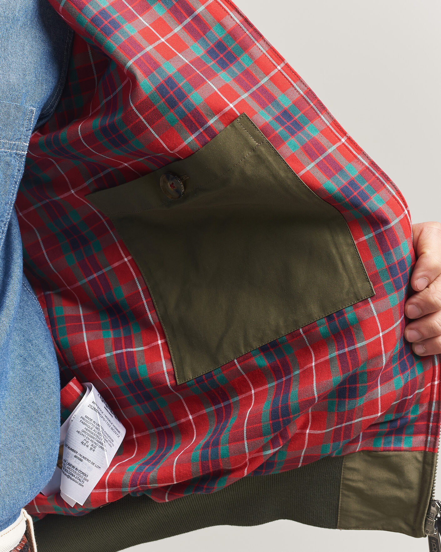 Men | Coats & Jackets | Baracuta | G9 Original Harrington Jacket Army