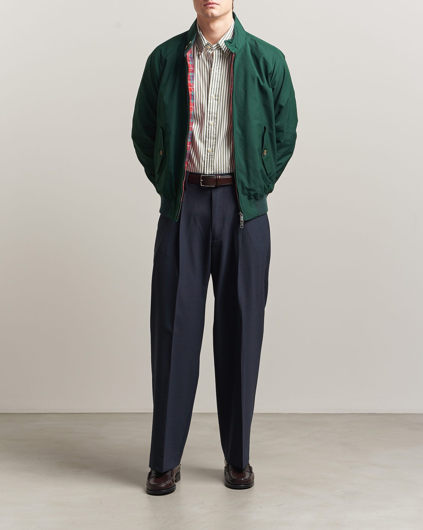 Baracuta G9 Original Harrington Jacket Racing Green at CareOfCarl.com