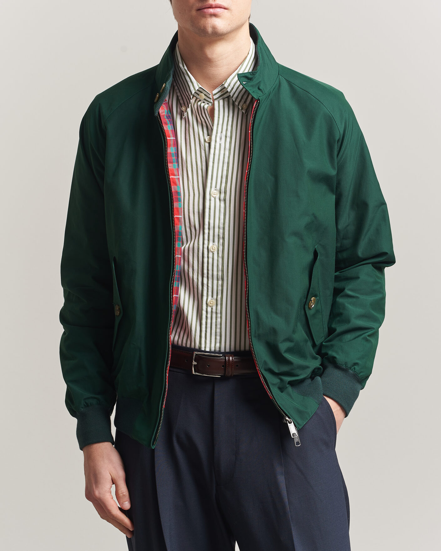 Baracuta G9 Original Harrington Jacket Racing Green at CareOfCarl.com