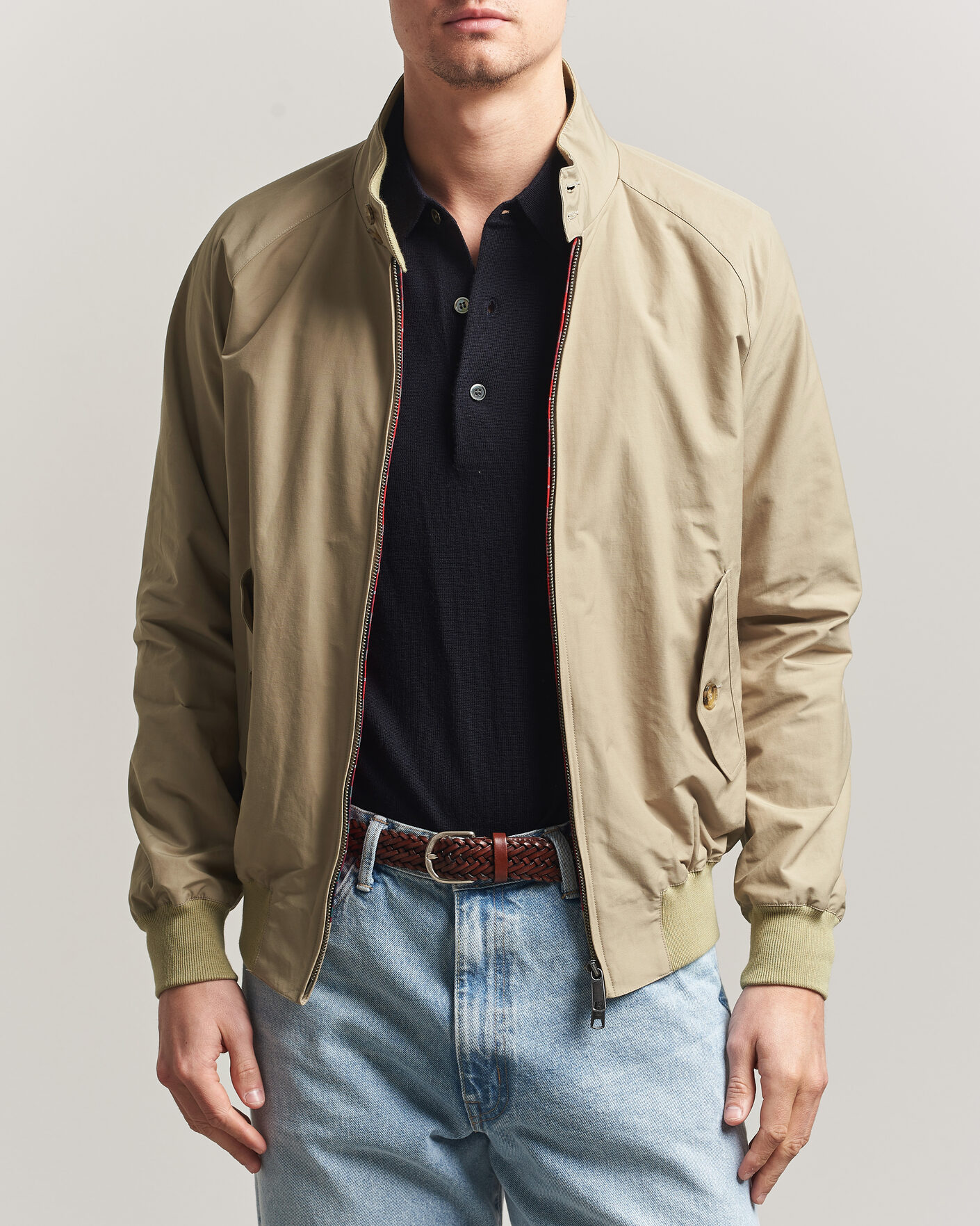 Men | Coats & Jackets | Baracuta | G9 Original Harrington Jacket Natural