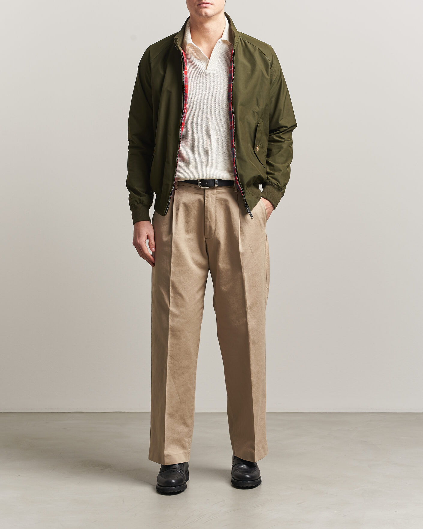 Men | Coats & Jackets | Baracuta | G9 Original Harrington Jacket Beech