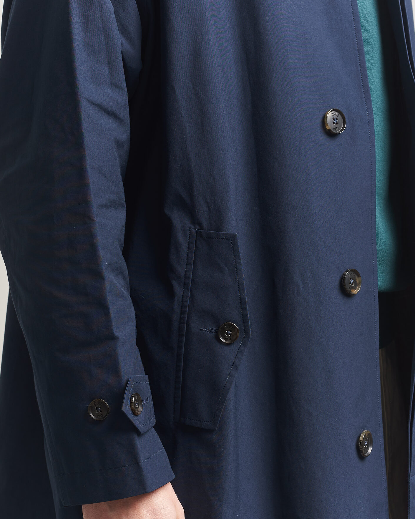 Baracuta G12 Original Cloth Coat Navy at CareOfCarl.com