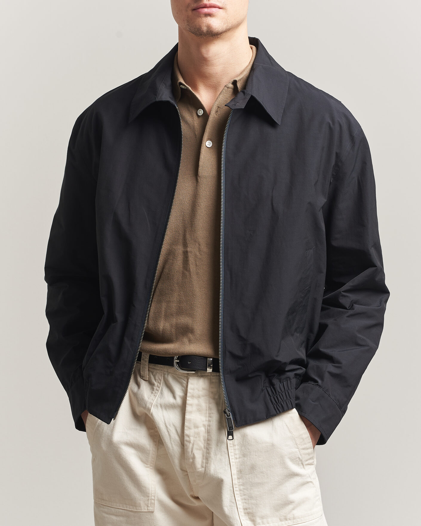 Baracuta G18 Original Cloth Jacket Dark Navy at CareOfCarl.com