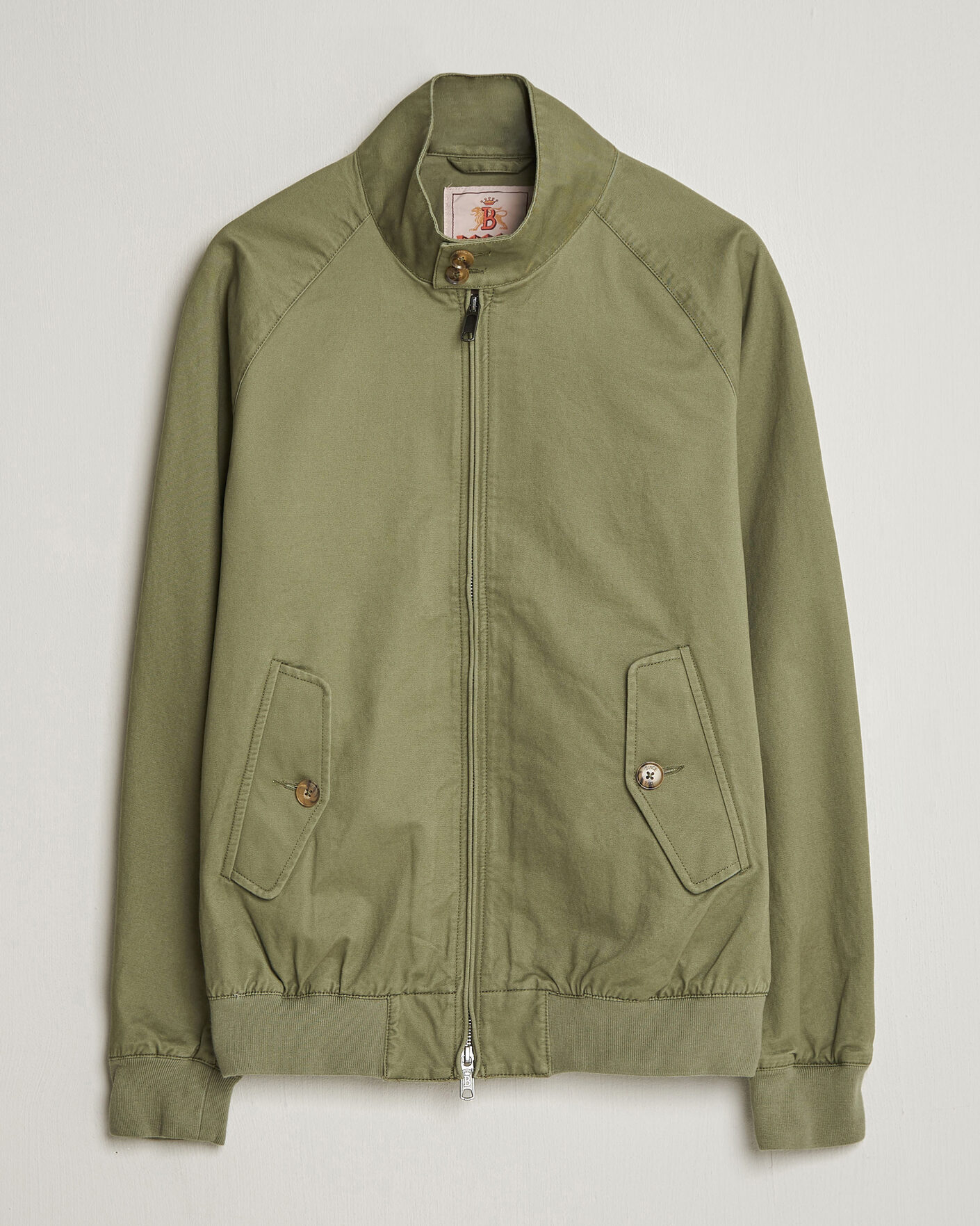Men | Coats & Jackets | Baracuta | G9 Washed Cotton Twill Jacket Lichen Green