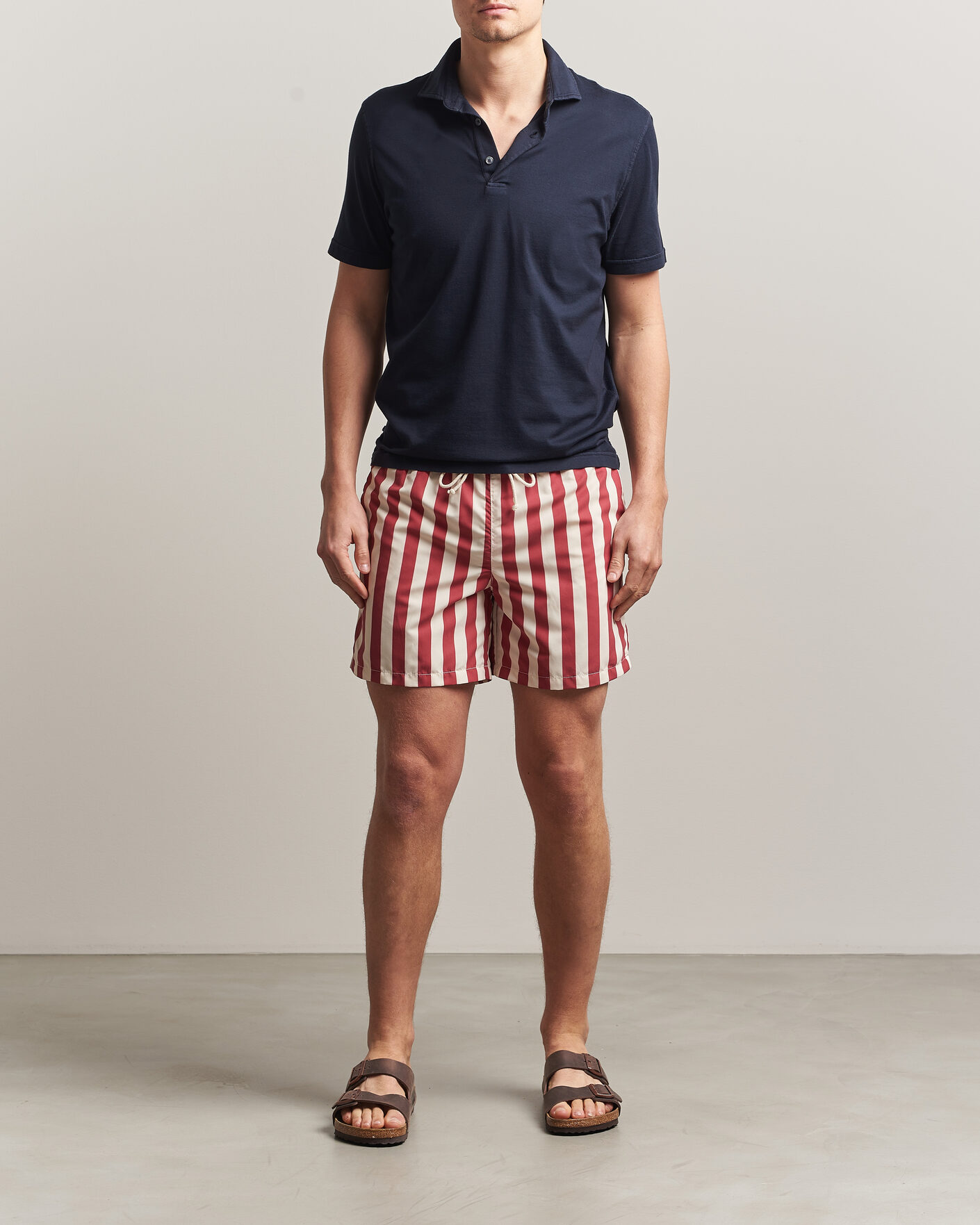 Men | Swimwear | Ripa Ripa | Paraggi Striped Swimshorts Red