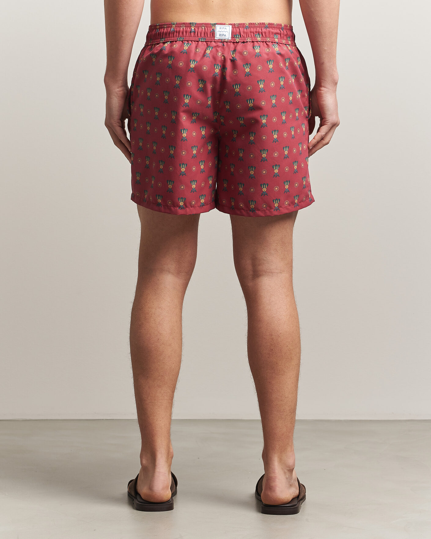Men | Swimwear | Ripa Ripa | Printed Swimshorts Red