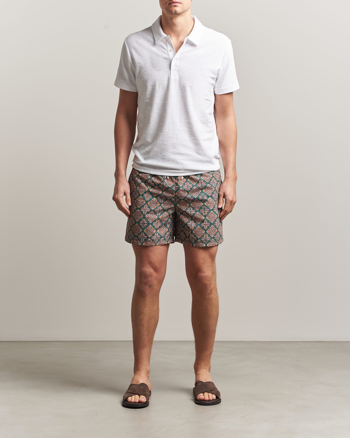 Men | Ripa Ripa Printed Swimshorts Green/Red | Ripa Ripa | Printed Swimshorts Green/Red