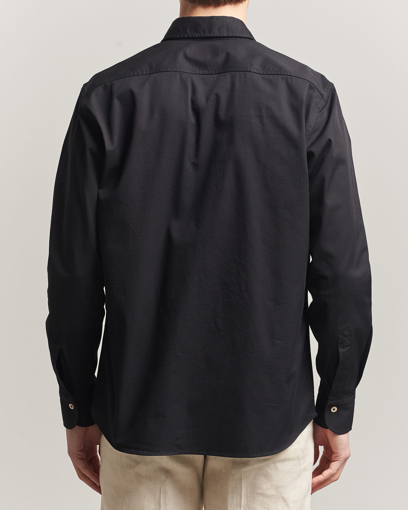 Men | Shirts | Grigio | Illinois Cotton Overshirt Black