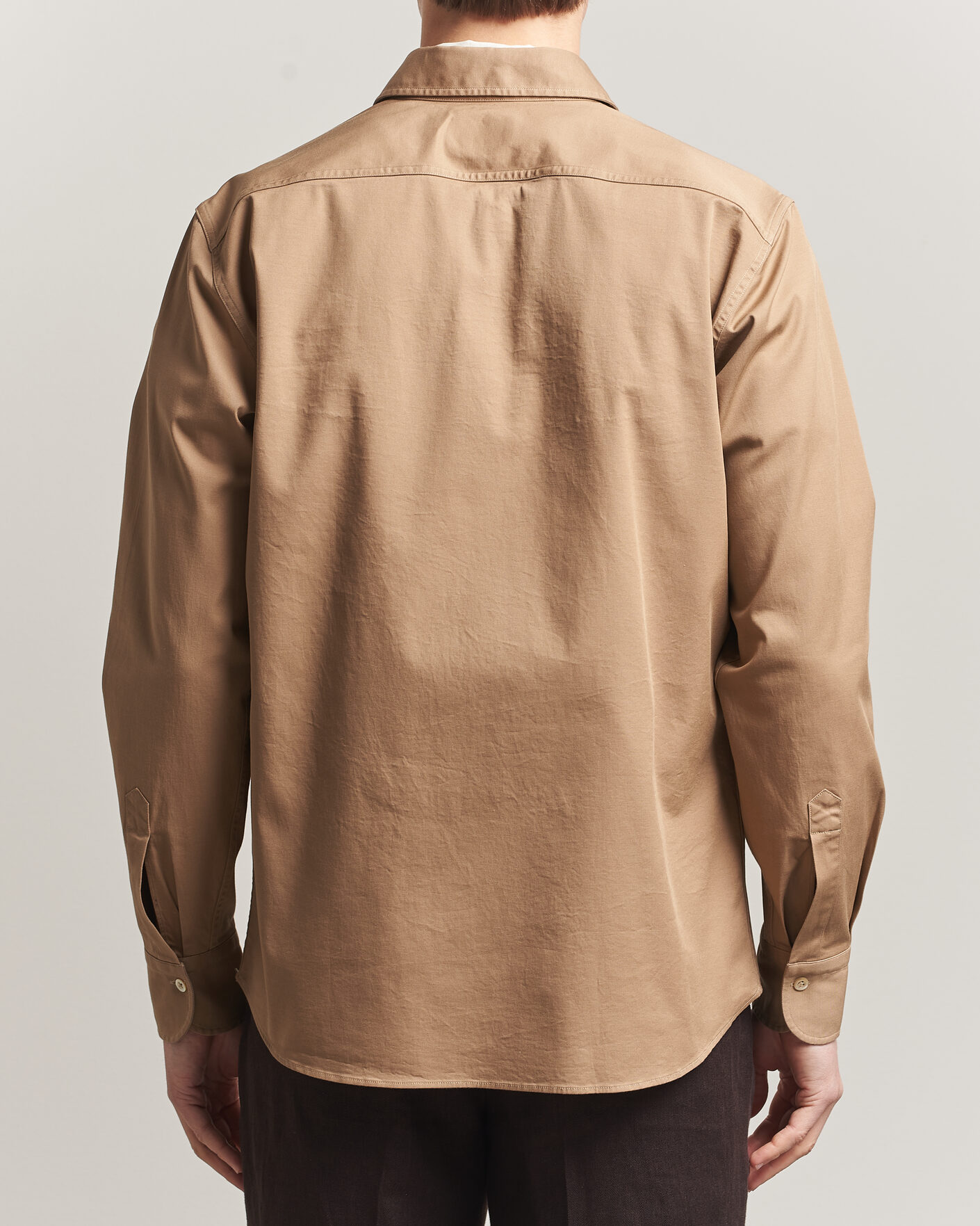 Men | Shirts | Grigio | Illinois Cotton Overshirt Khaki