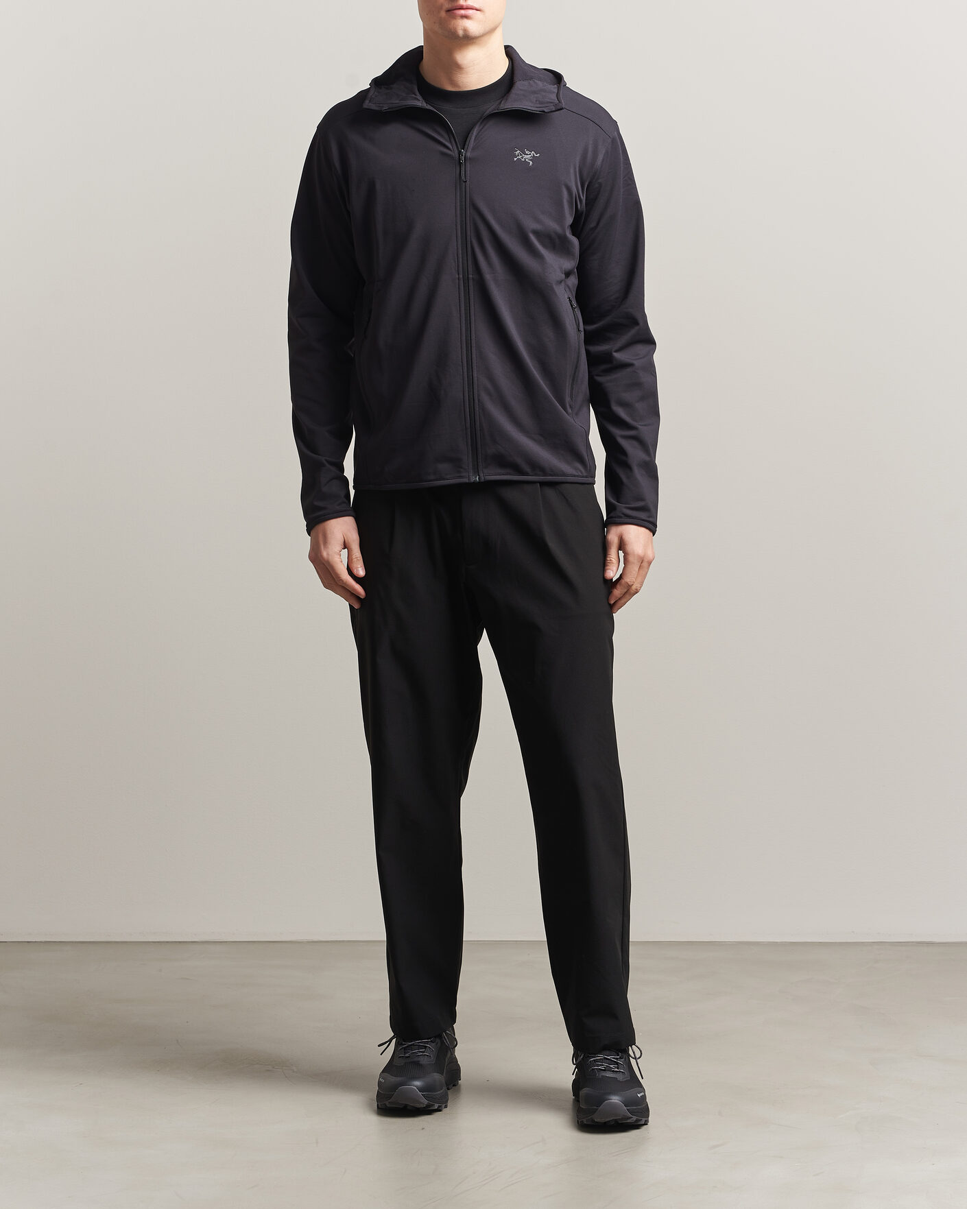 Men | Sweaters & Knitwear | Arc'teryx | Kyanite Lightweight Full Zip Hoodie Black