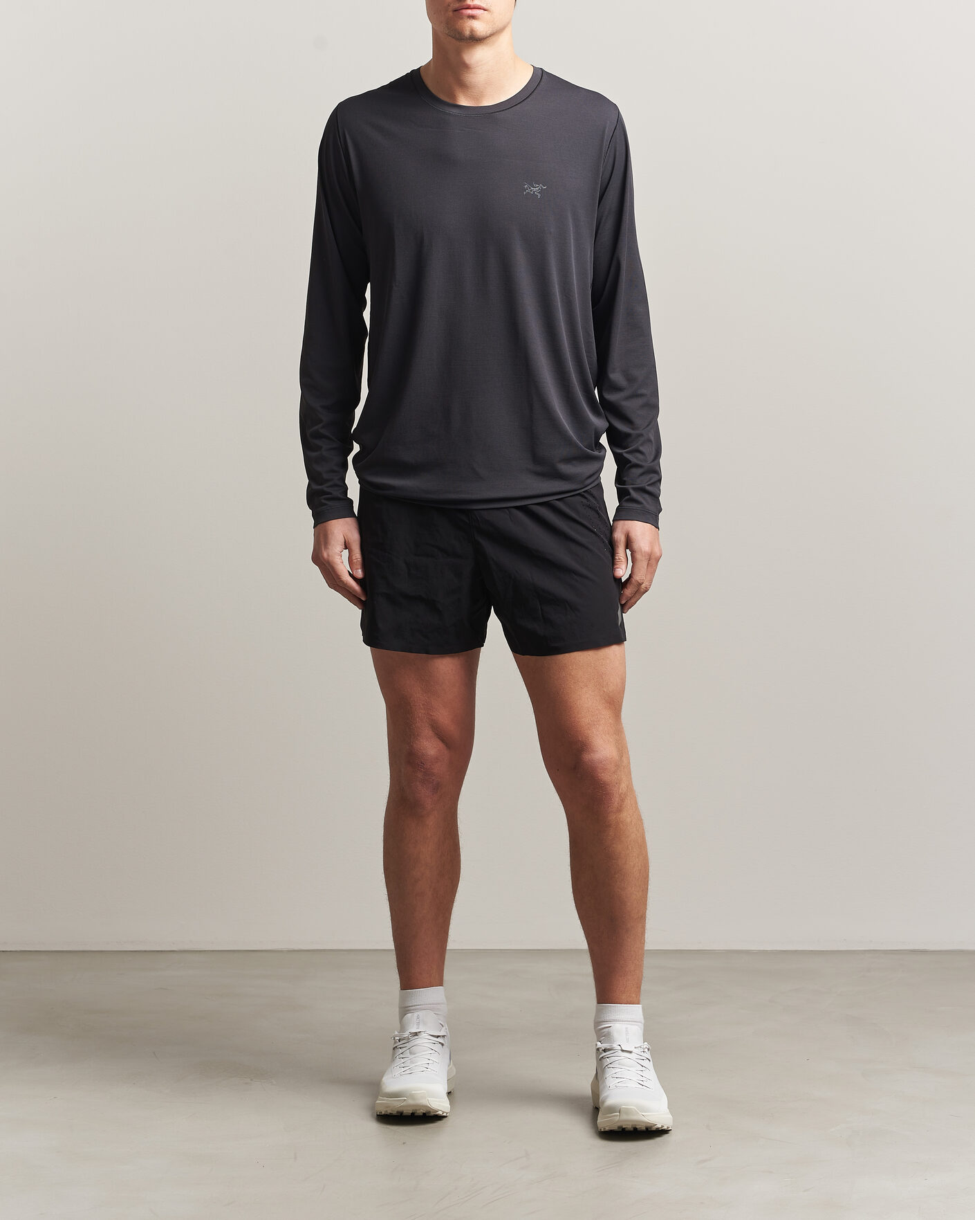 Arc'teryx Cormac Long Sleeve T-Shirt Black at CareOfCarl.com