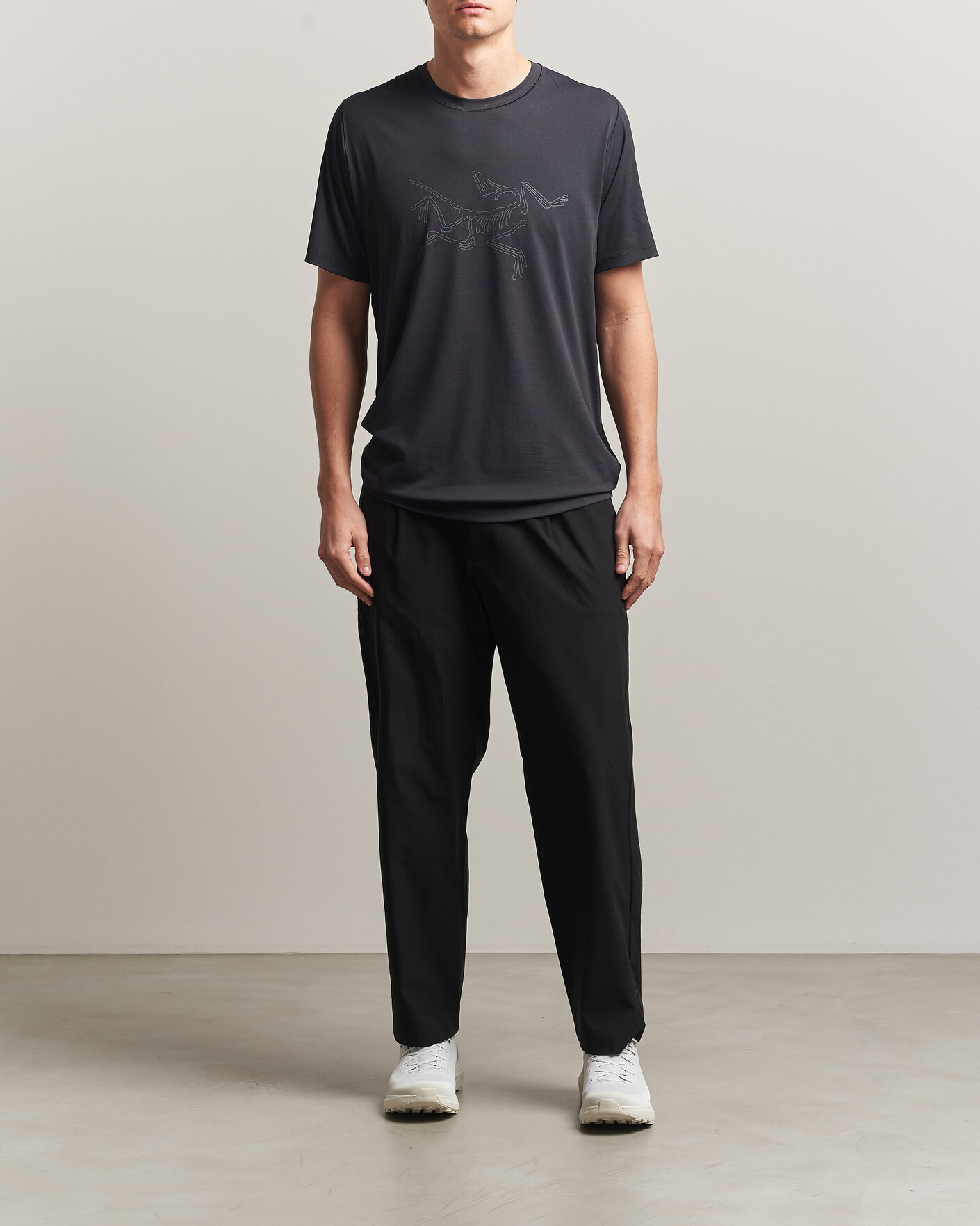 Men | T-Shirts | Arc'teryx | Cormac Bird Logo Crew Neck T-Shirt Black